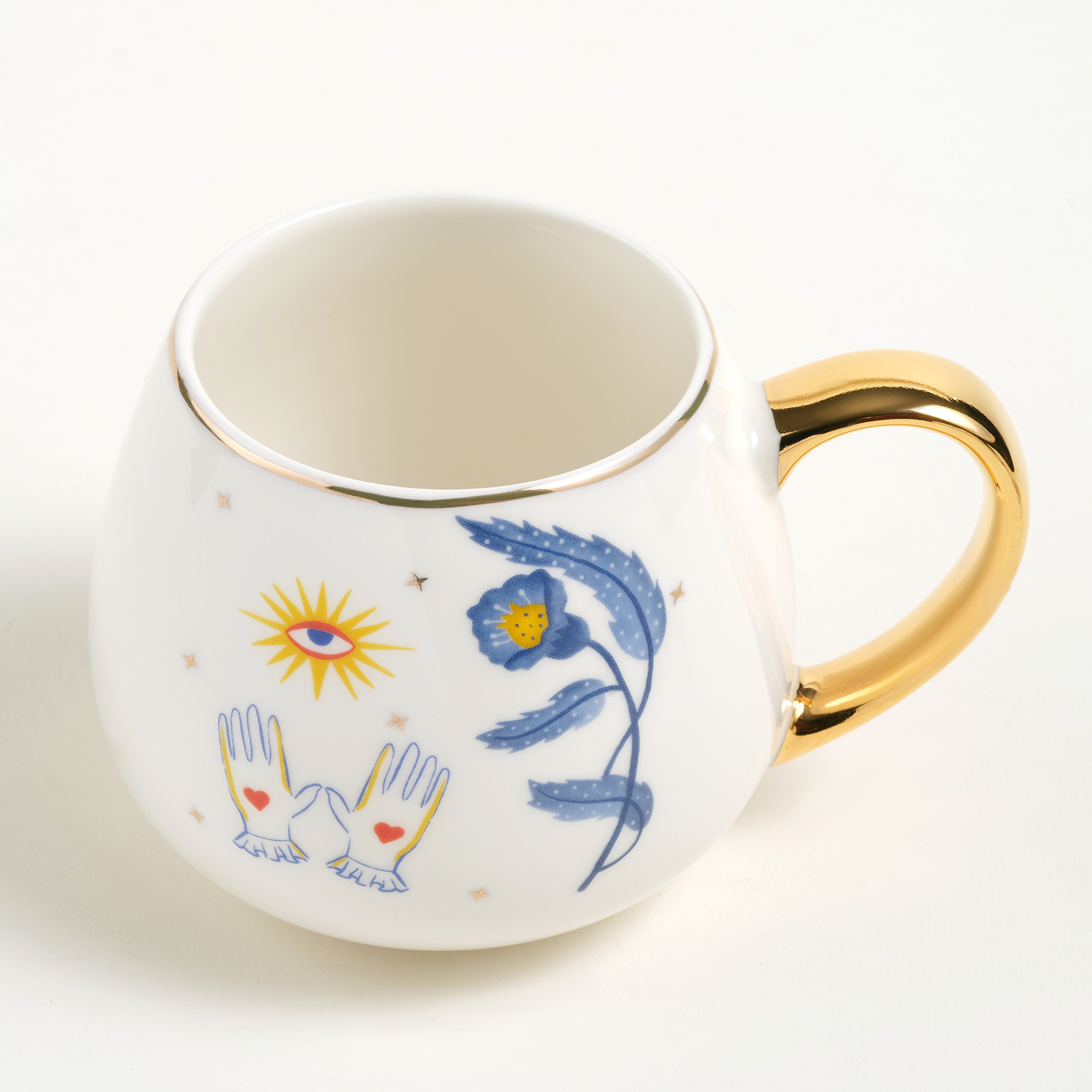 Luohu Porselen Kupa 400 Ml Beyaz