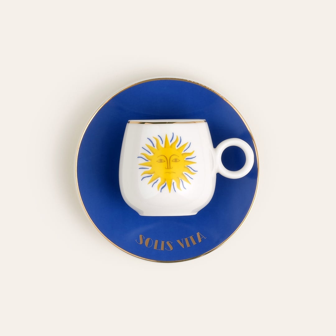 Luohu Porselen Kahve Seti 5x5x6 Cm Beyaz