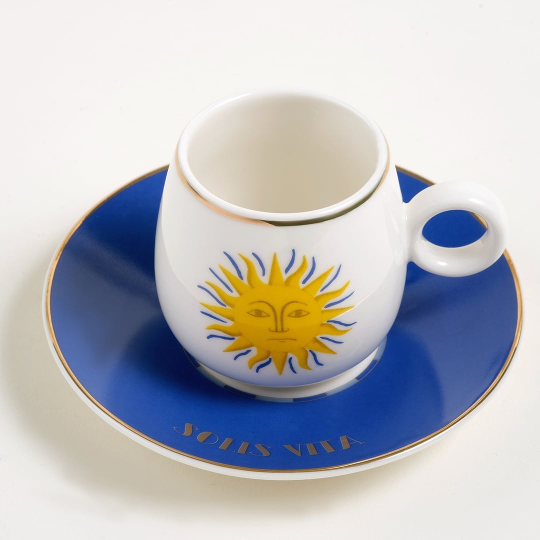 Luohu Porselen Kahve Seti 5x5x6 Cm Beyaz