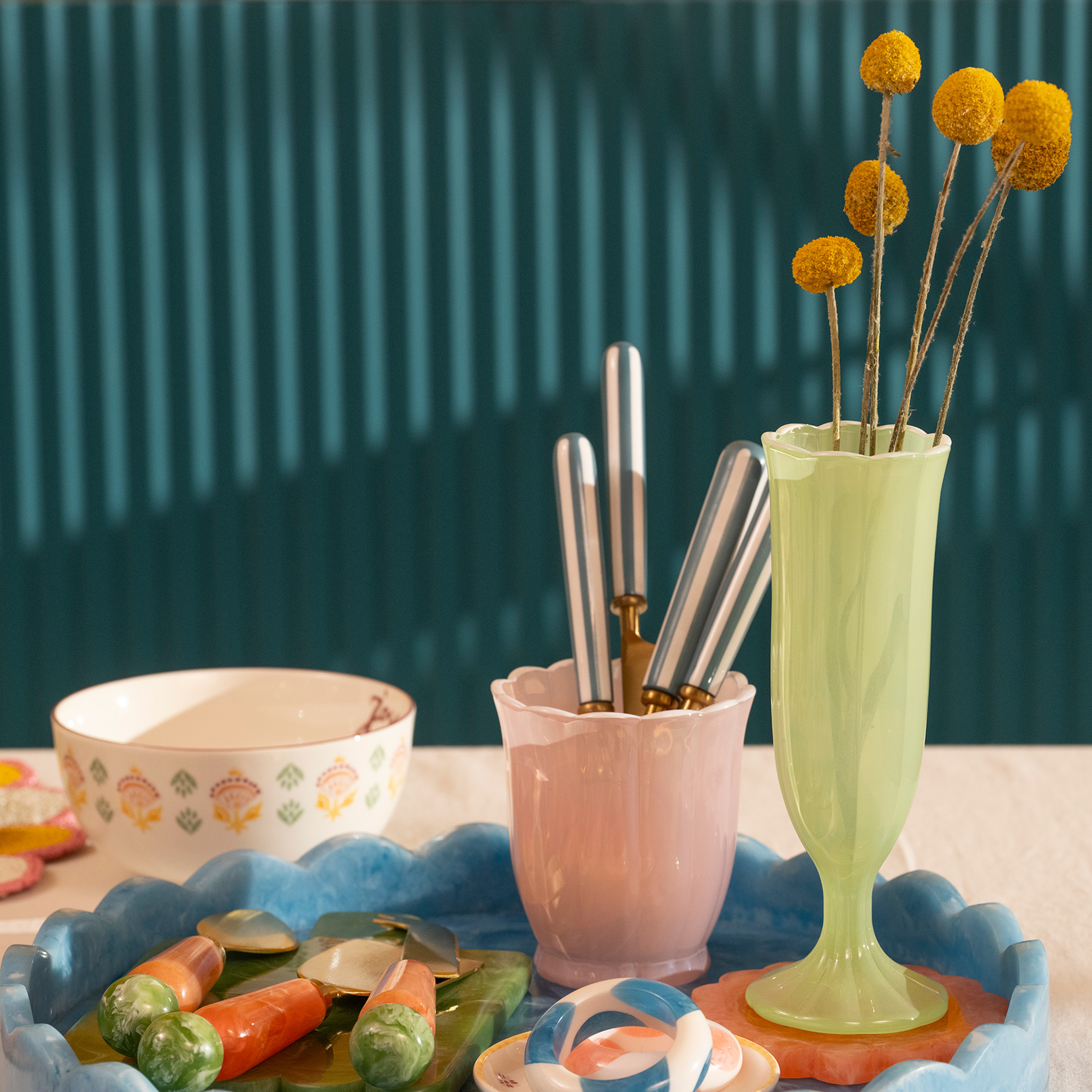 Loess Cam Kadeh 180 Ml Yeşil