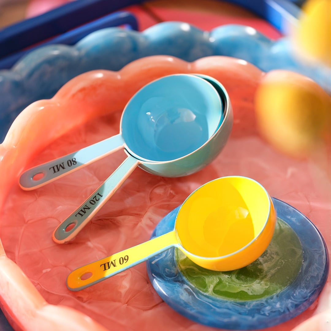 Rampur Çelik Ölçü Kaşık Seti 4x16x3 Cm Renkli