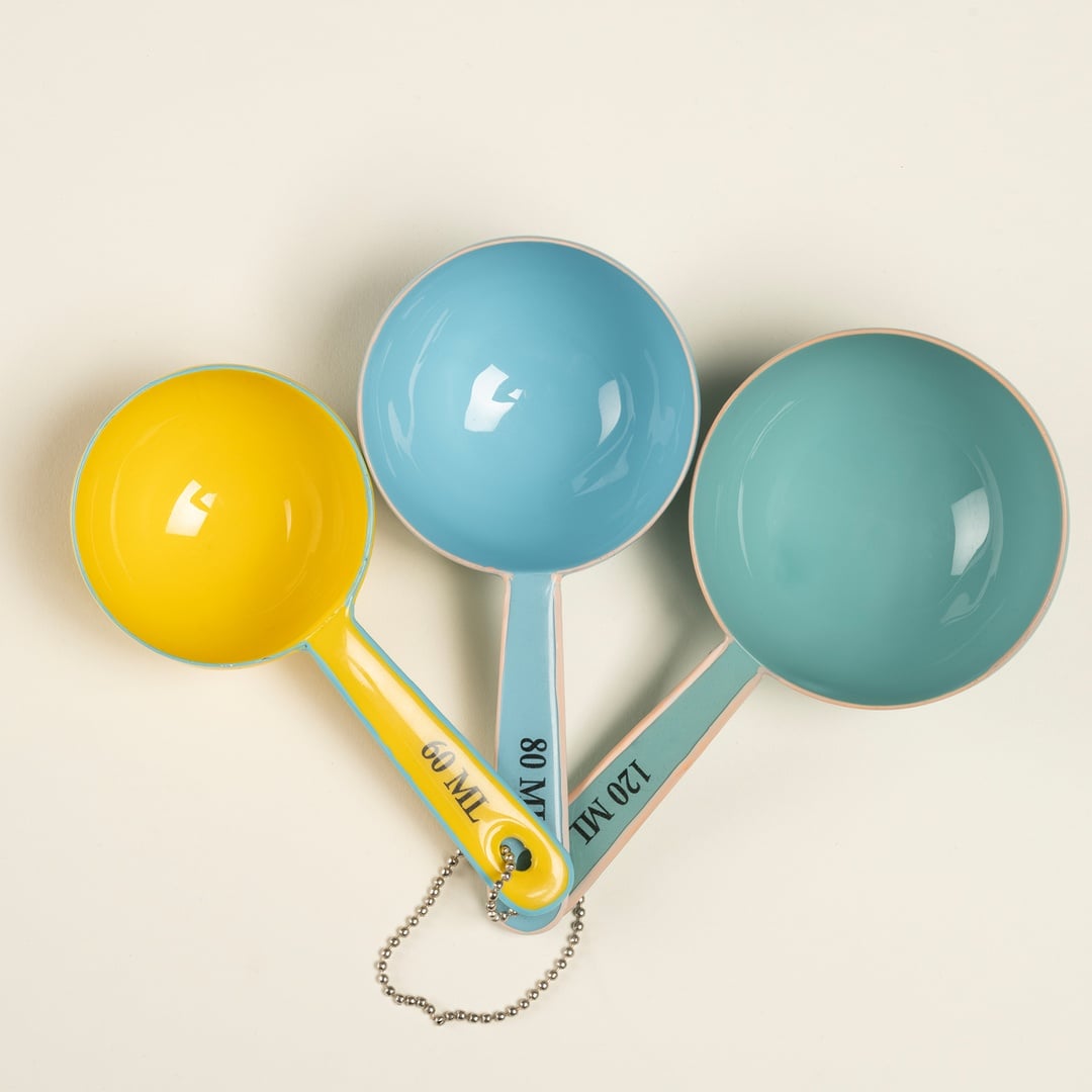 Rampur Çelik Ölçü Kaşık Seti 4x16x3 Cm Renkli