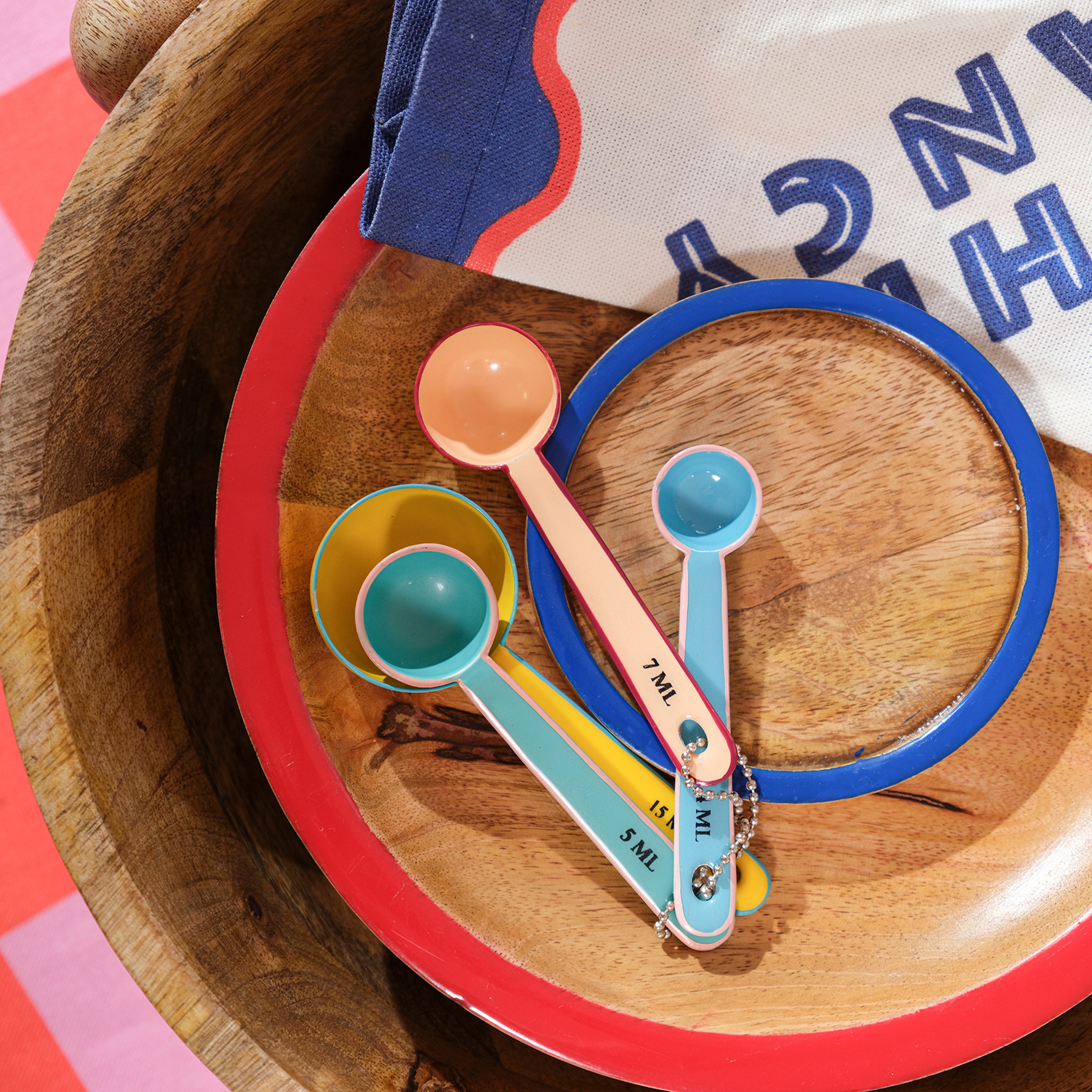 Rampur Çelik Ölçü Kaşık Seti 5x12x3 Cm Renkli