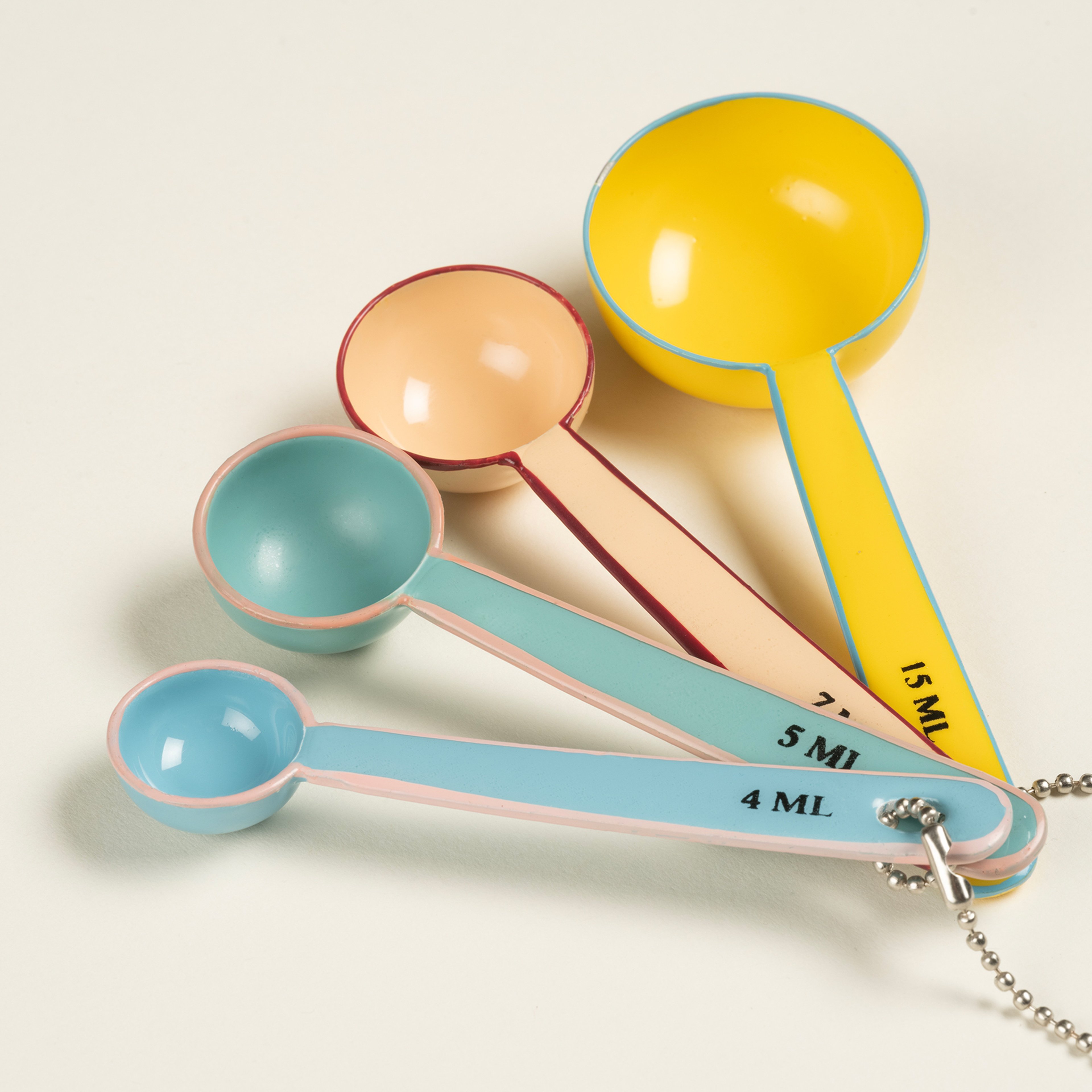 Rampur Çelik Ölçü Kaşık Seti 5x12x3 Cm Renkli