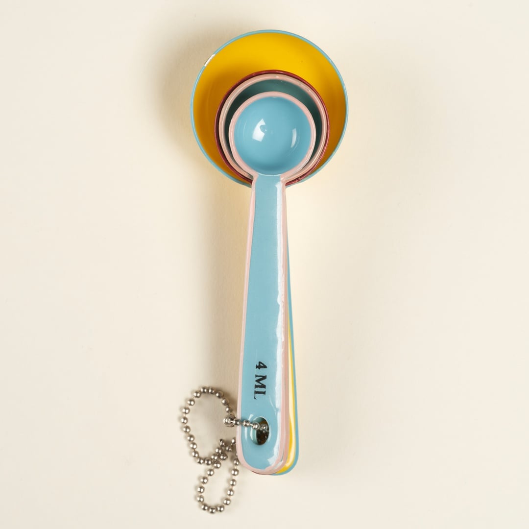 Rampur Çelik Ölçü Kaşık Seti 5x12x3 Cm Renkli