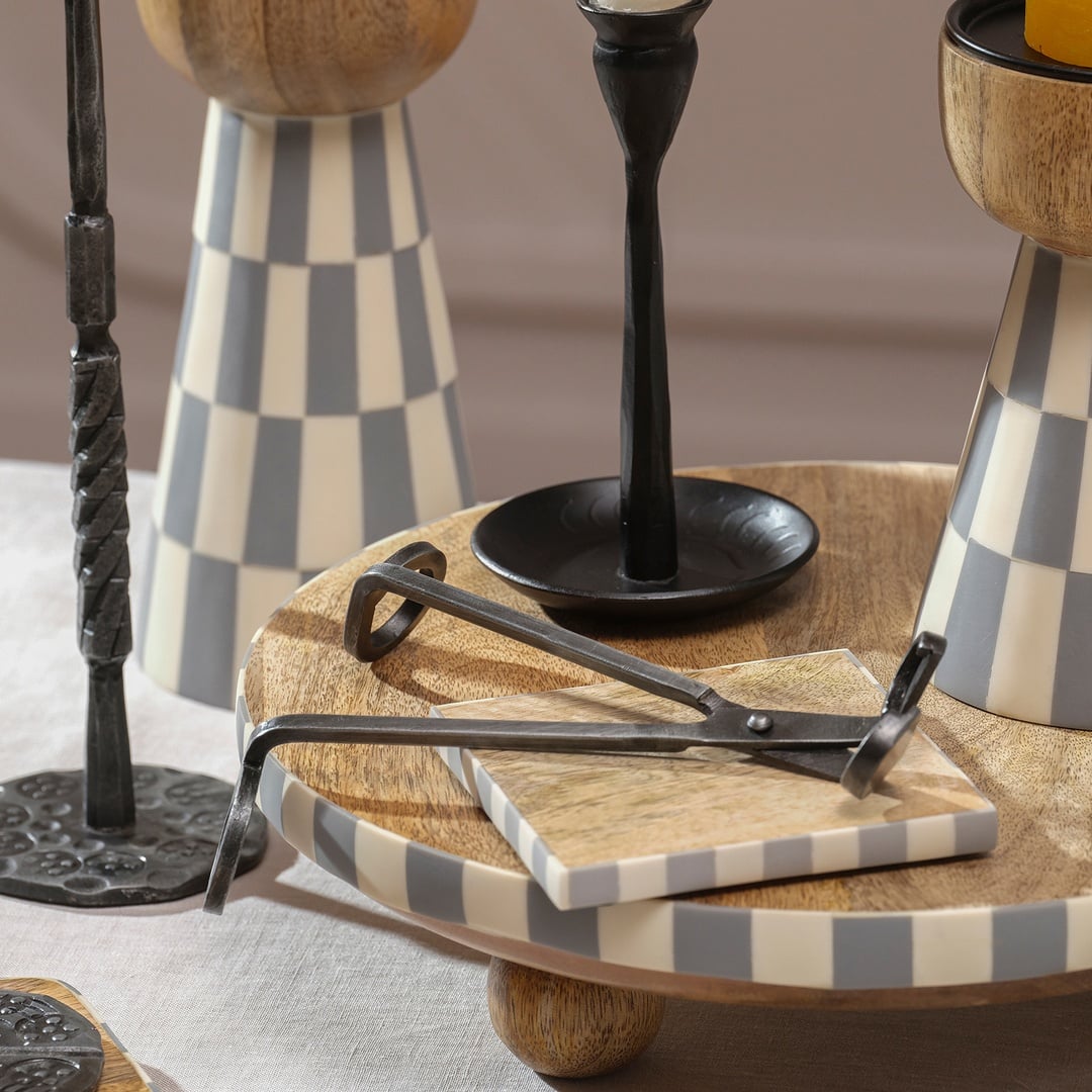 Bıjnor Metal Dekoratif Obje 7x3x16 Cm Gri