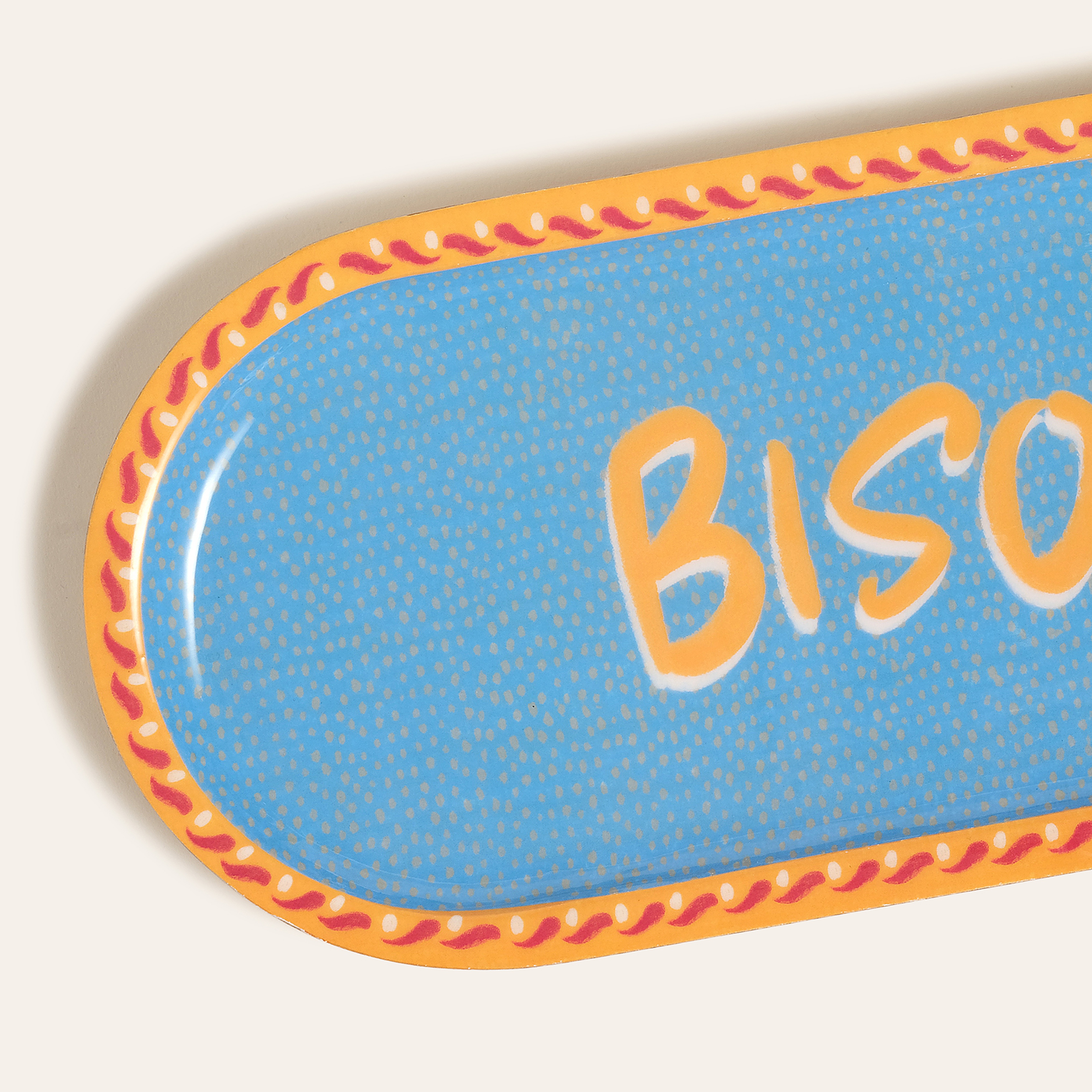 Lakrı Mango Ağacı Sunum Tahtası 45x18x2 Cm Mavi