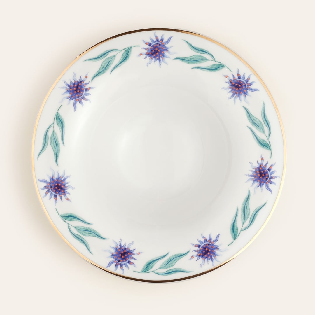 Lublın Porselen Makarna Tabağı 30x30x6.5 Cm Lacivert