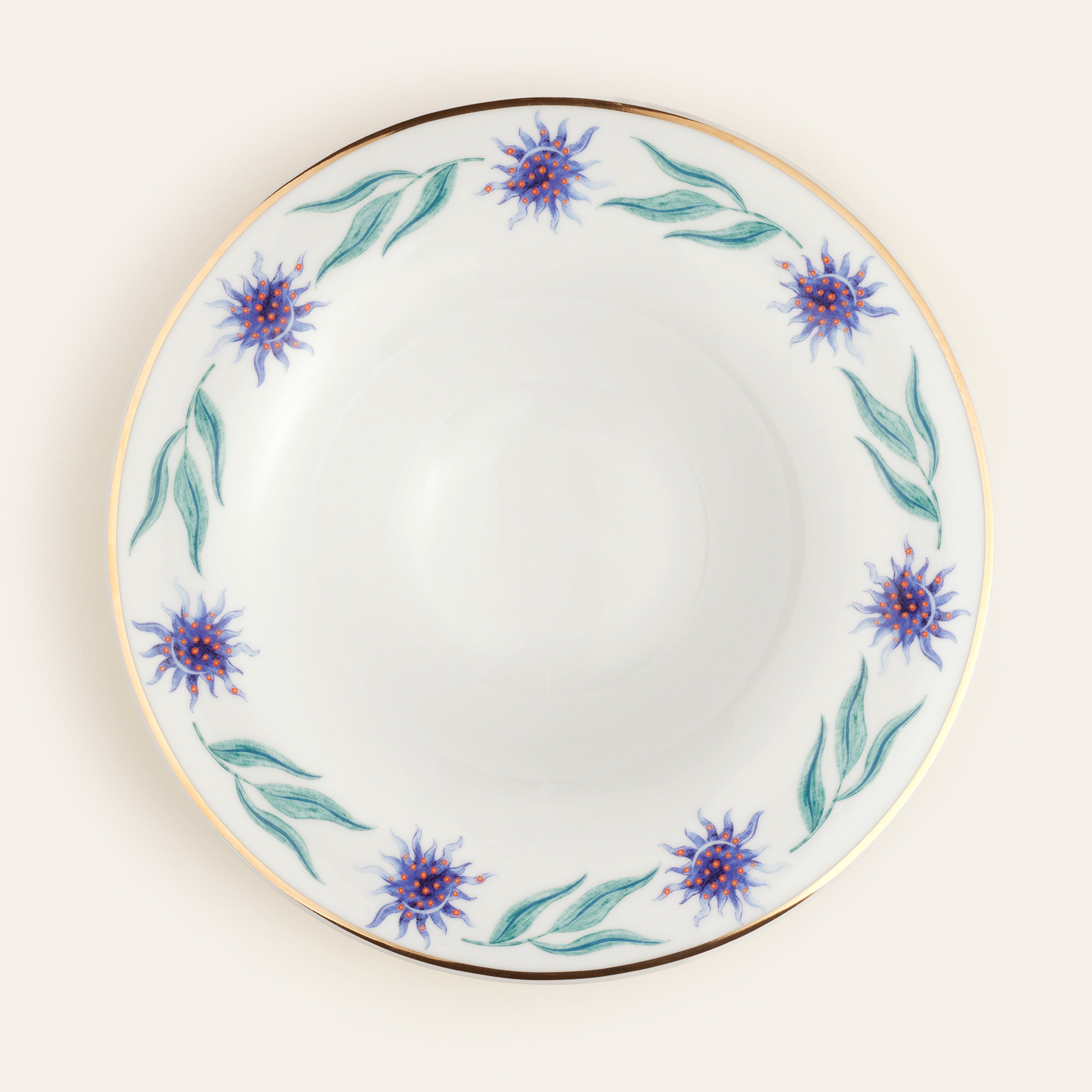 Lublın Porselen Makarna Tabağı 30x30x6.5 Cm Lacivert