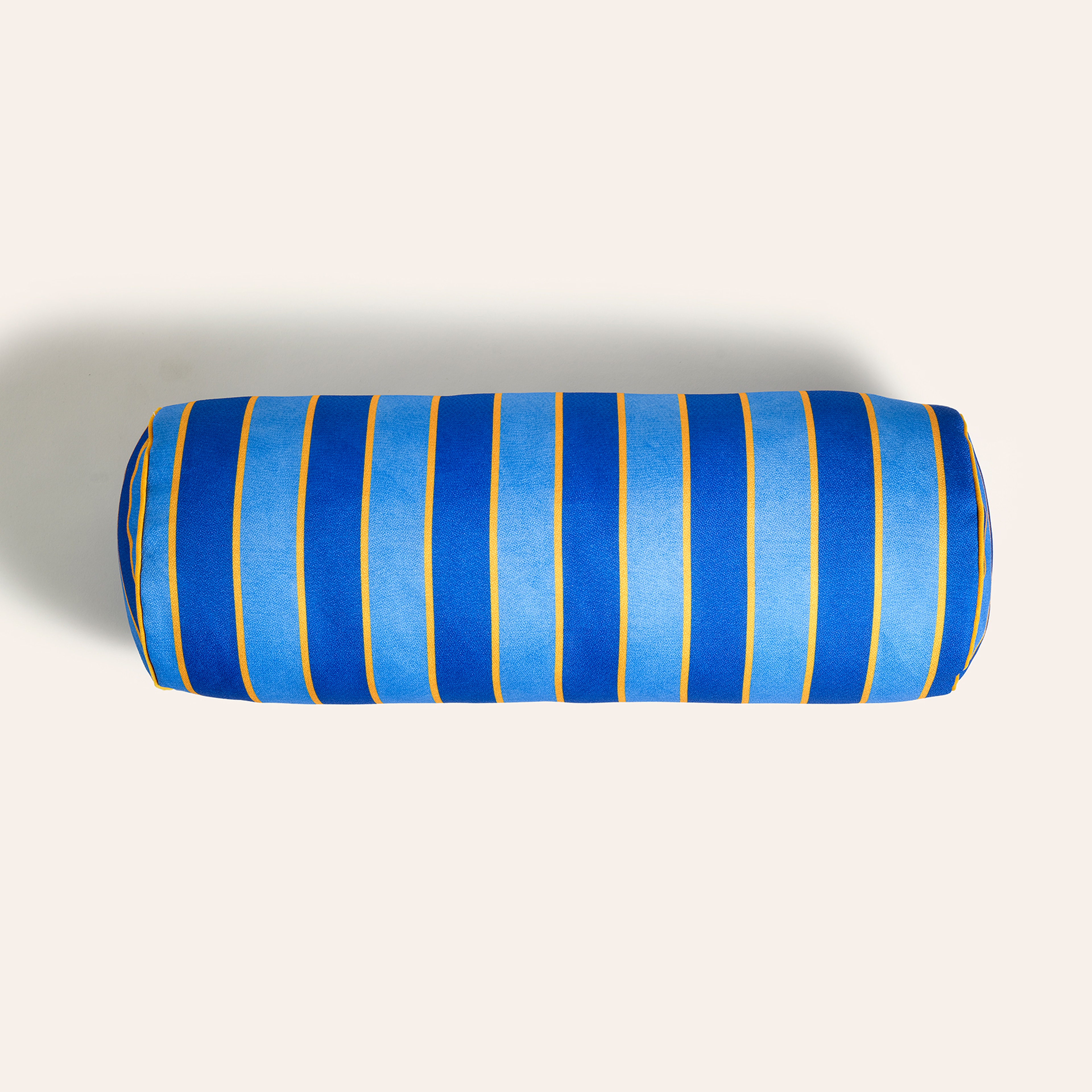Nilüfer Dijital Baskılı Polyester Dekoratif Kırlent 20x55 Cm Mavi - Koyu Mavi