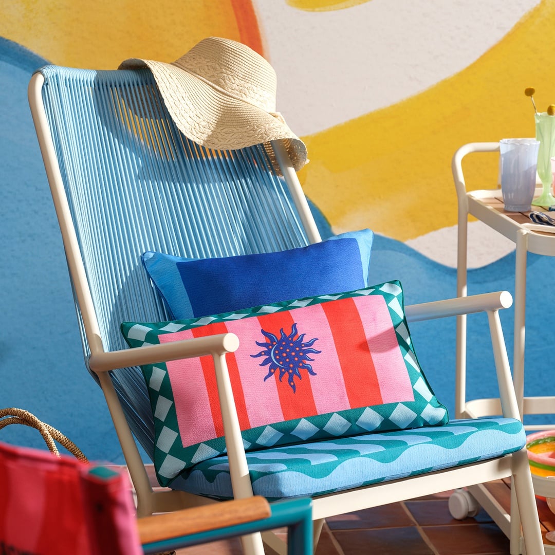 Nilüfer Dijital Baskılı Polyester Dekoratif Kırlent 30x55 Cm Renkli