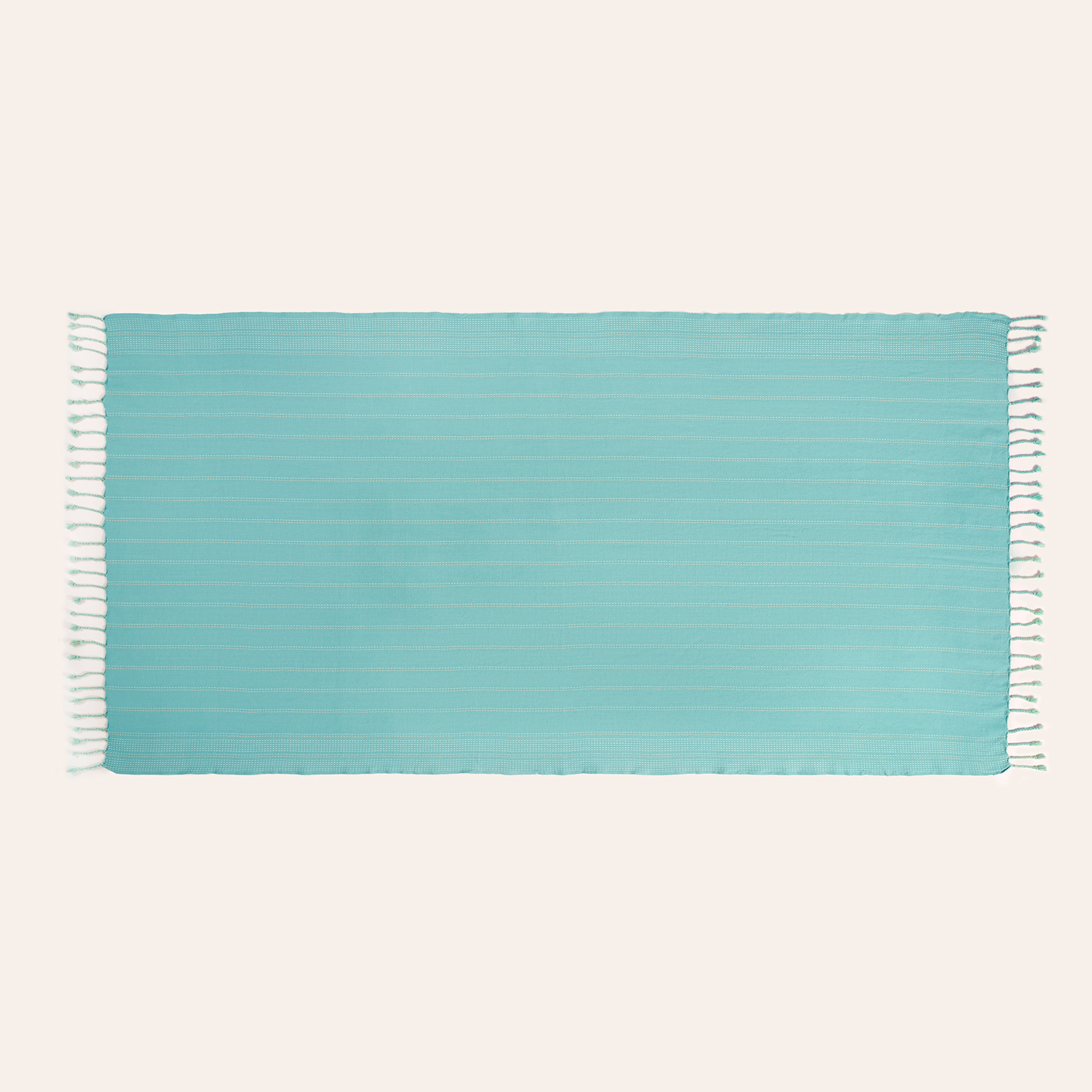 Baklan İplik Boyalı Pamuk %100 Pamuk Peştamal 90x170 Cm Yeşil