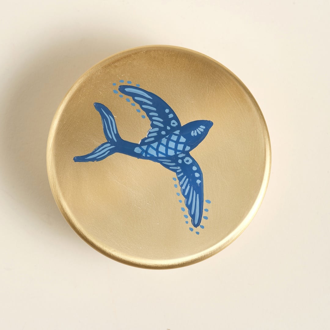 Lotus Pirinç Dekoratif Obje 7x7x4 Cm Altın