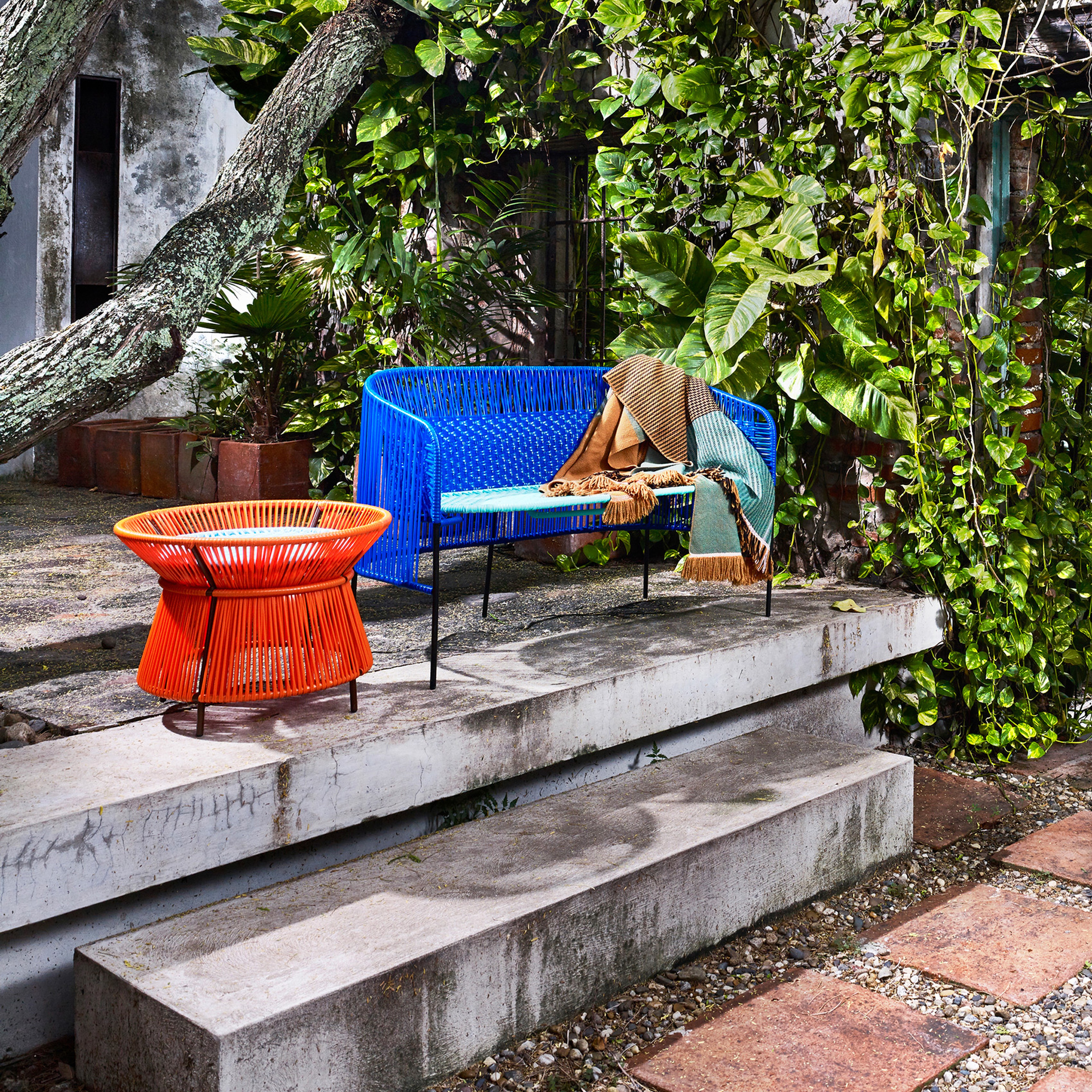 Ames & Zsa Zsa Zsu - Bench 112x70x72 Cm Mavi