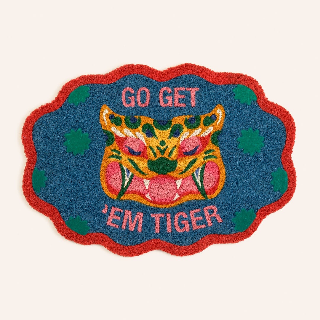 Kerala Coır Kapı Önü Paspası 50x71 Cm Mavi