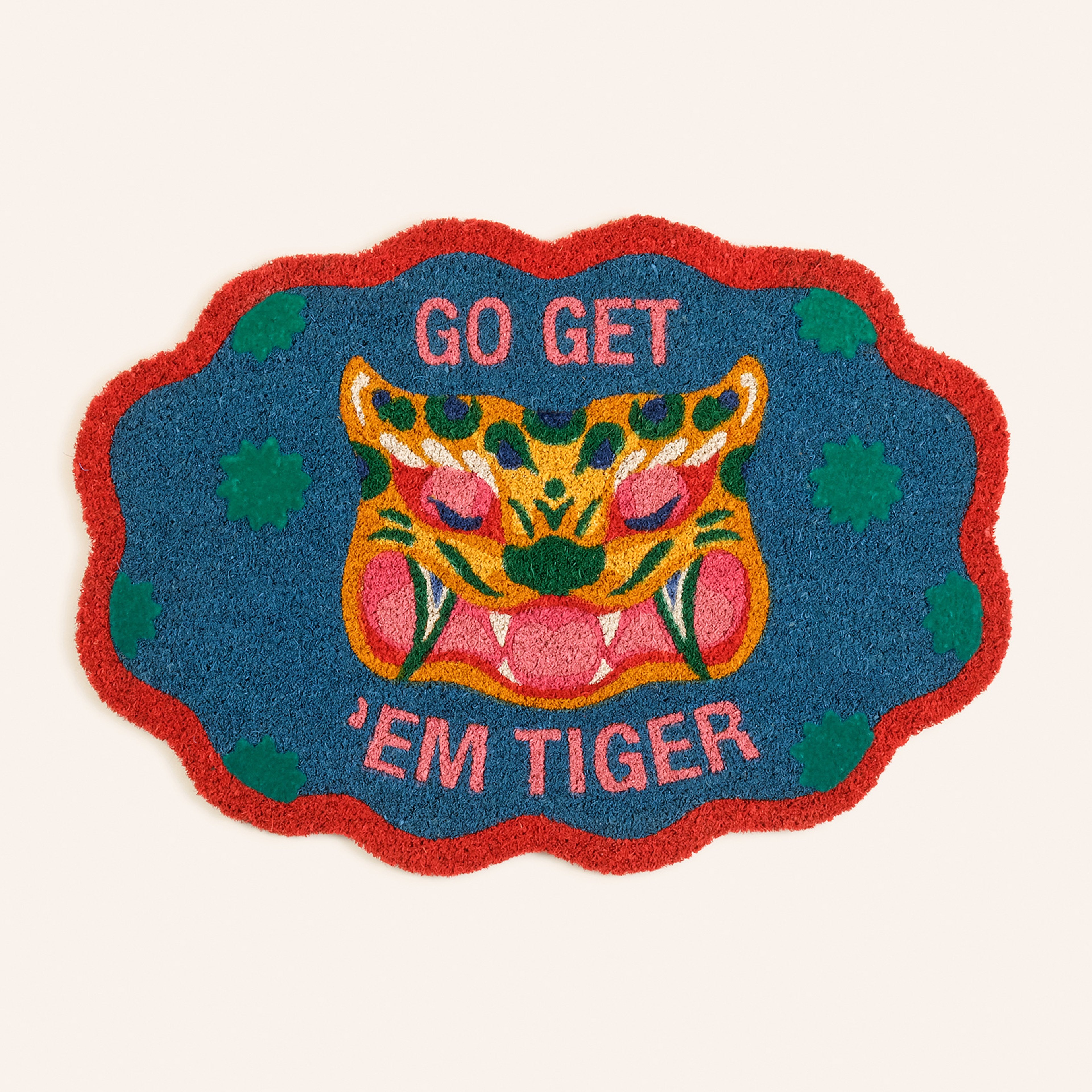 Kerala Coır Kapı Önü Paspası 50x71 Cm Mavi