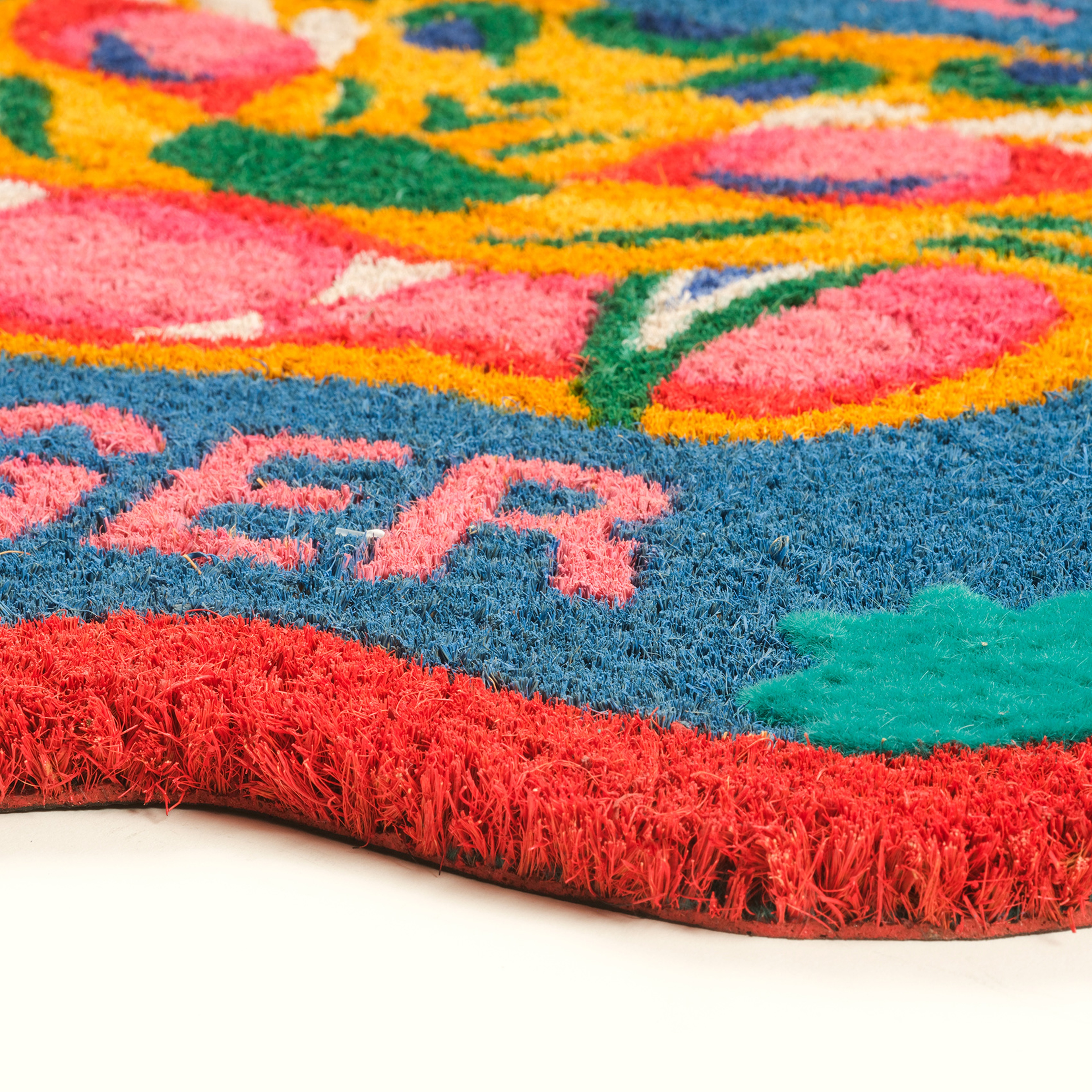 Kerala Coır Kapı Önü Paspası 50x71 Cm Mavi