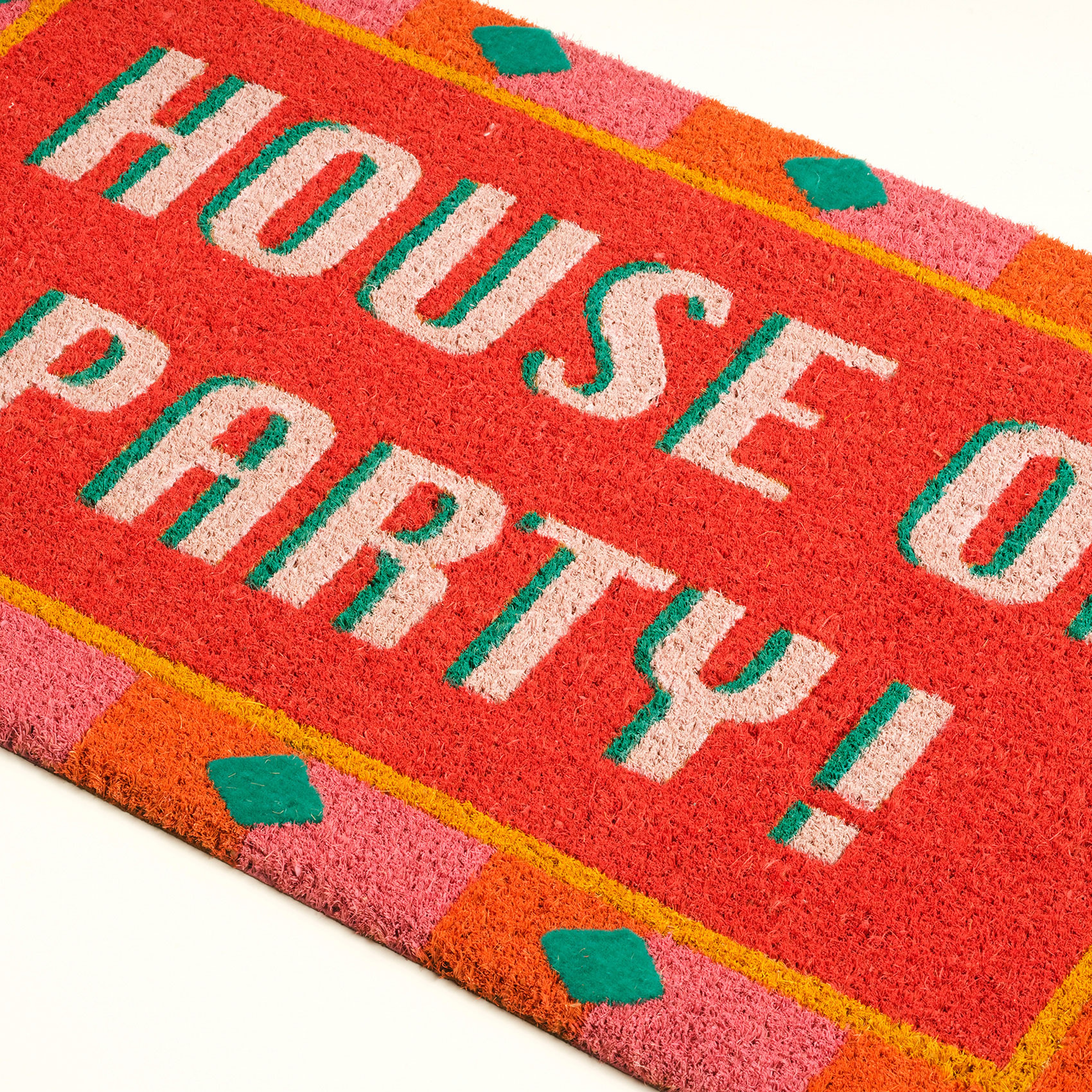 Kerala Coır Kapı Önü Paspası 45x75 Cm Kırmızı