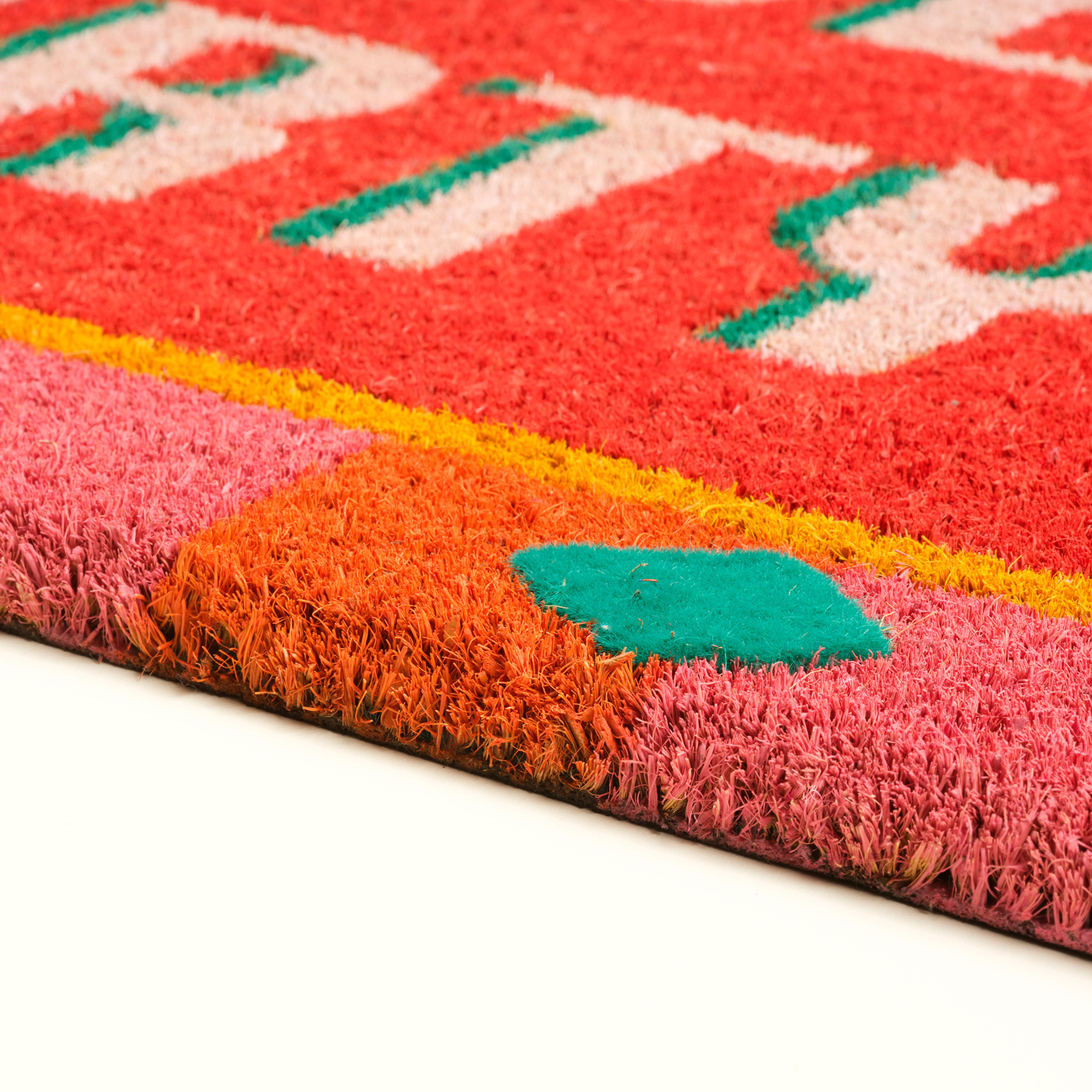 Kerala Coır Kapı Önü Paspası 45x75 Cm Kırmızı