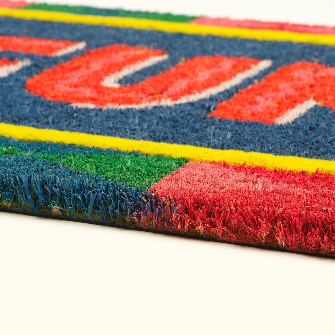 Kerala Coır Kapı Önü Paspası 35x100 Cm Koyu Mavi