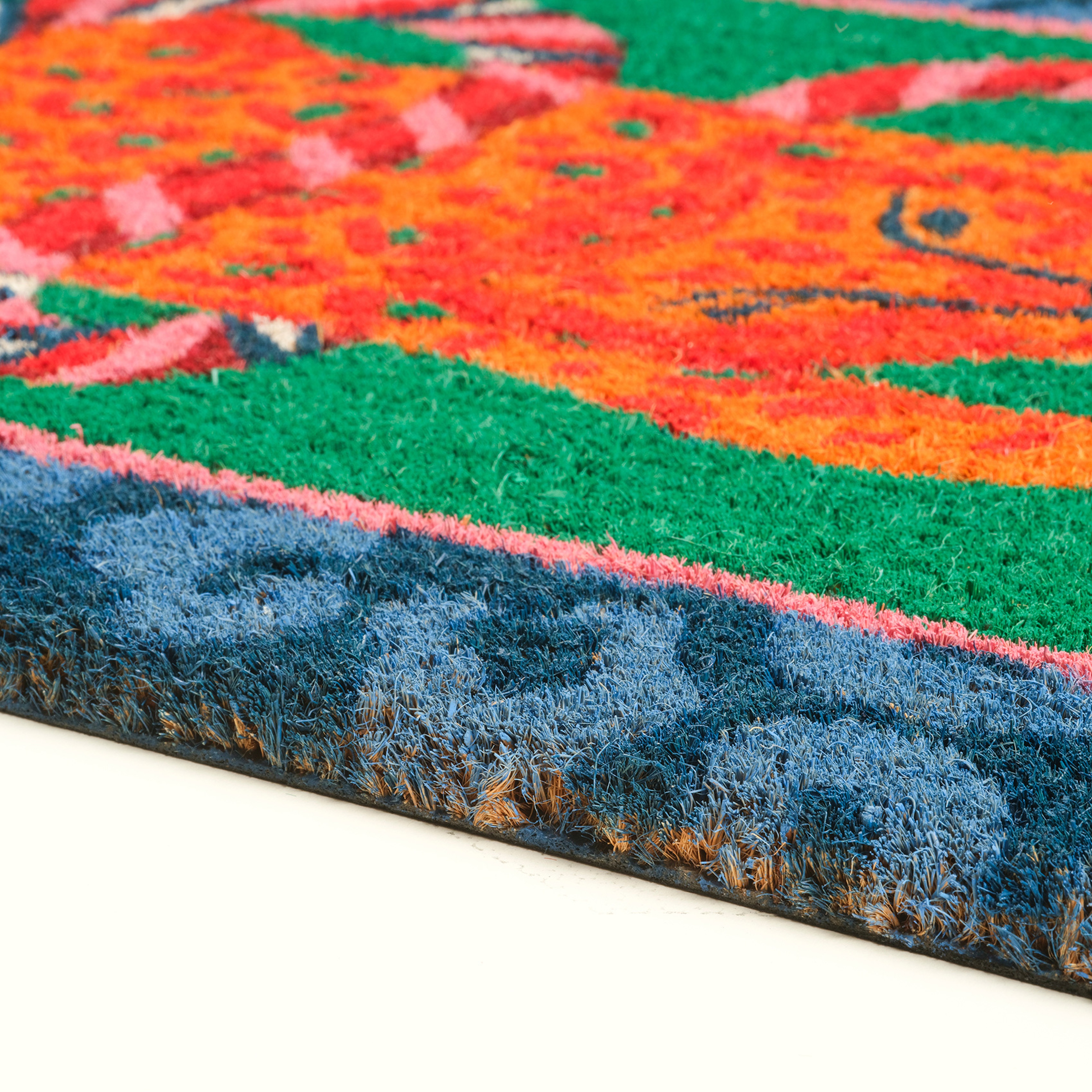 Kerala Coır Kapı Önü Paspası 45x75 Cm Yeşil