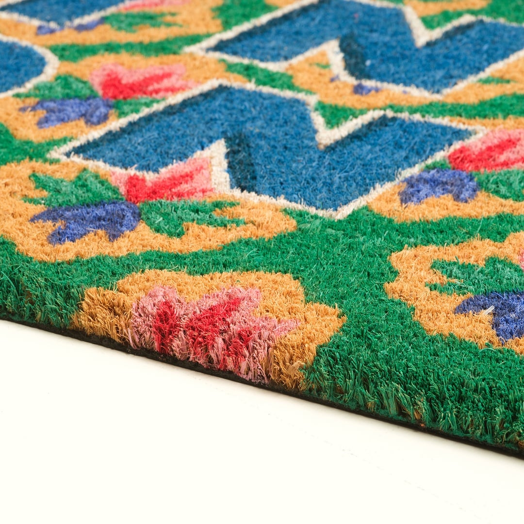 Kerala Coır Kapı Önü Paspası 45x75 Cm Renkli