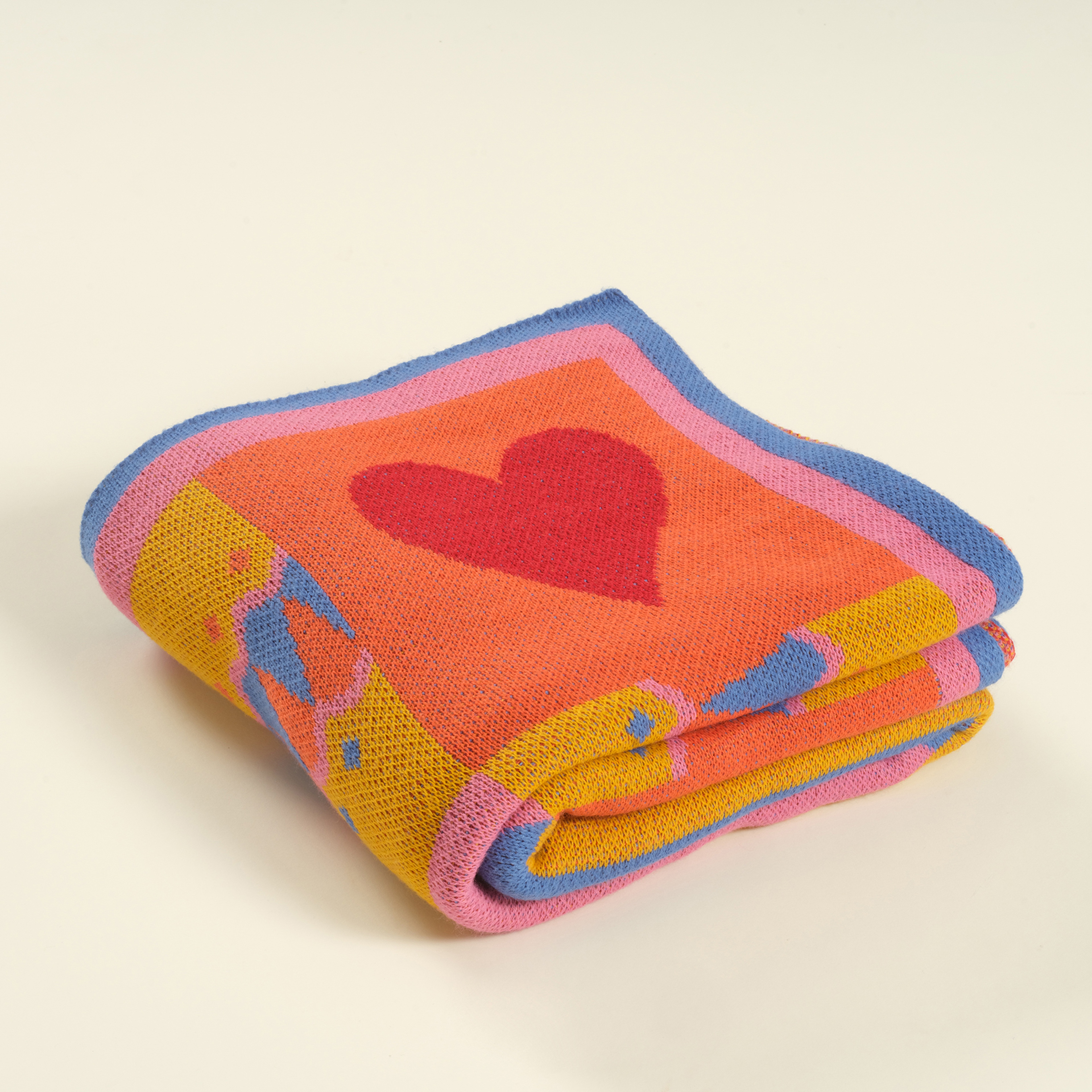 Moda Jakarlı Örme Akrilik Koltuk Şalı 130x170 Cm Renkli