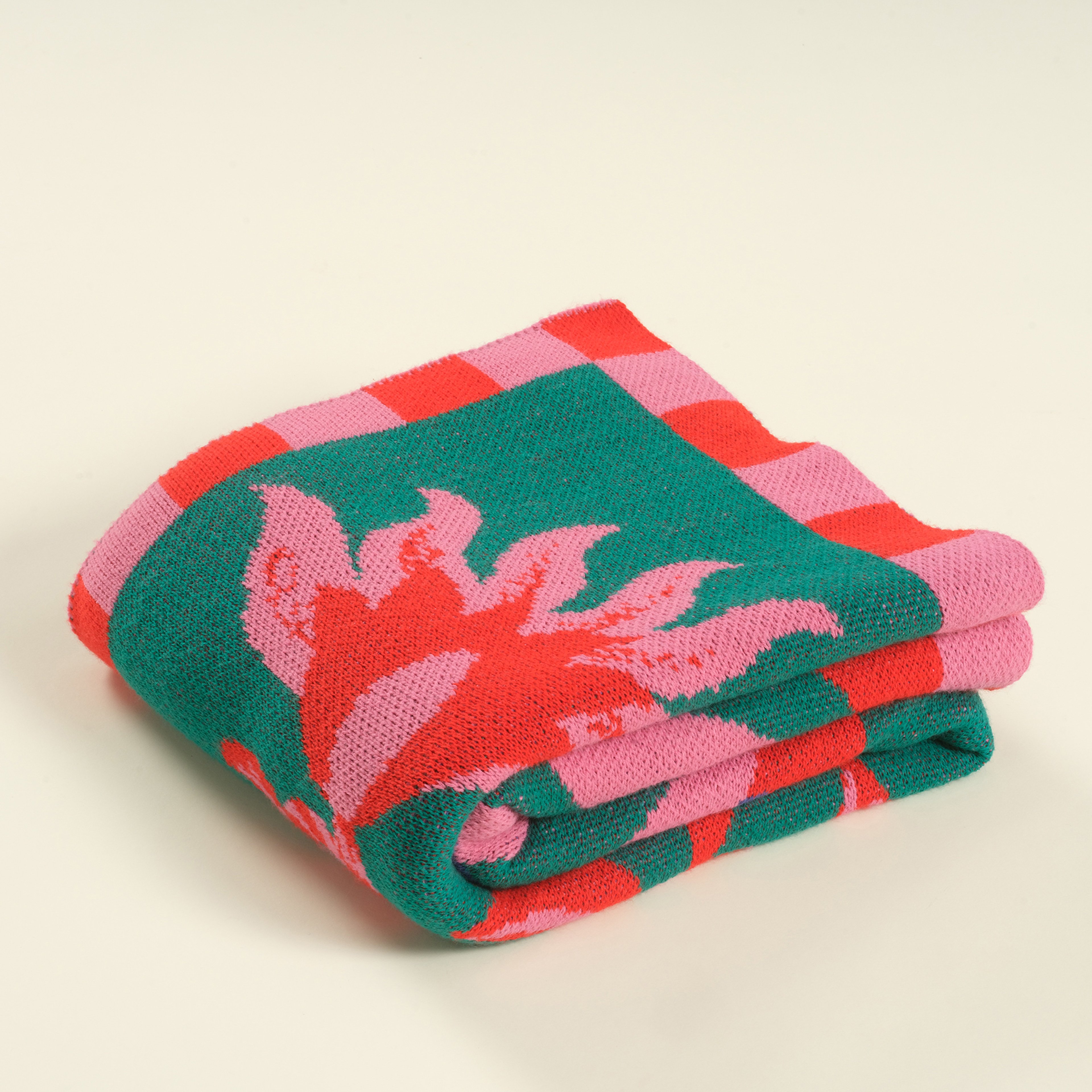 Moda Jakarlı Örme Akrilik Koltuk Şalı 130x170 Cm Renkli