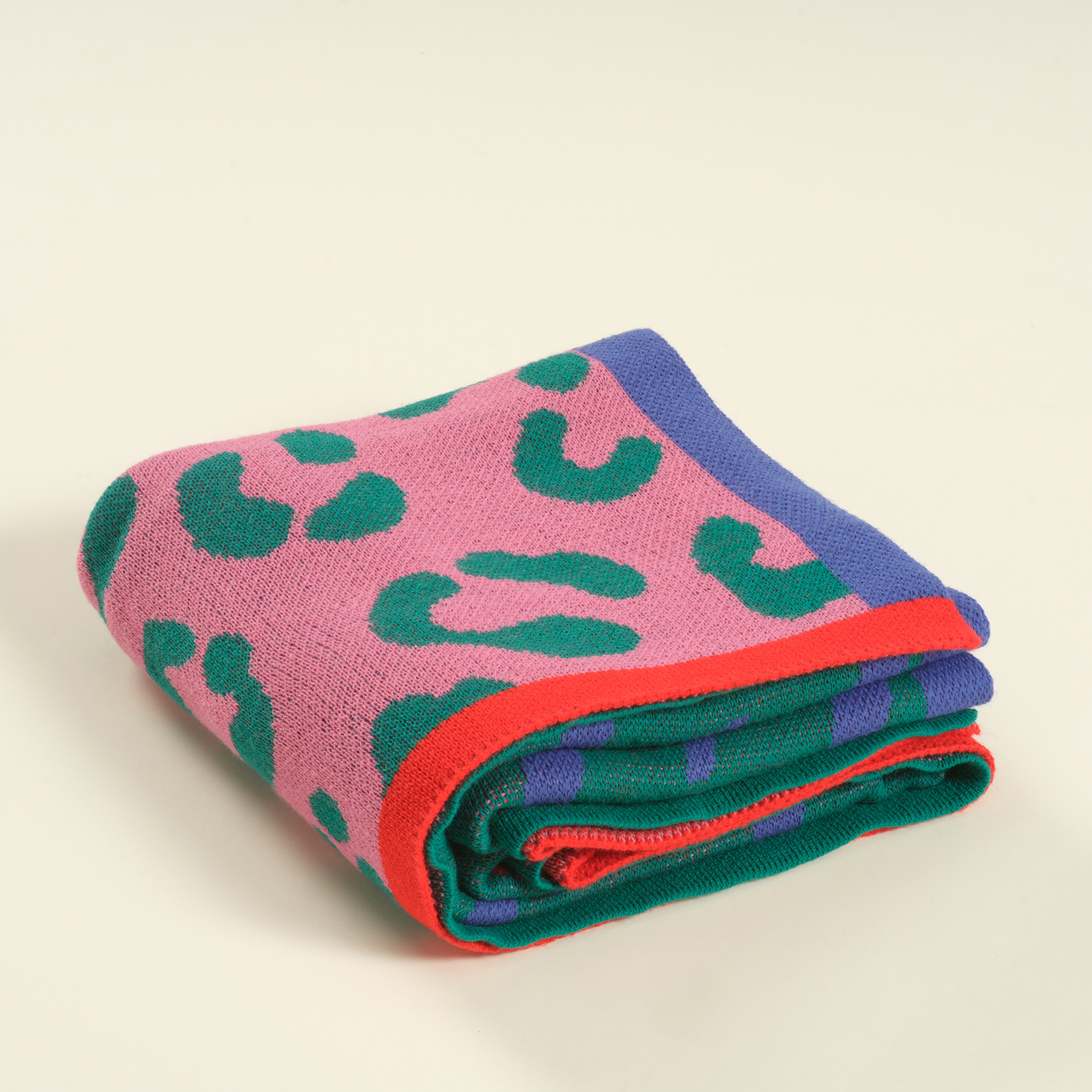 Moda Jakarlı Örme Akrilik Koltuk Şalı 130x170 Cm Renkli