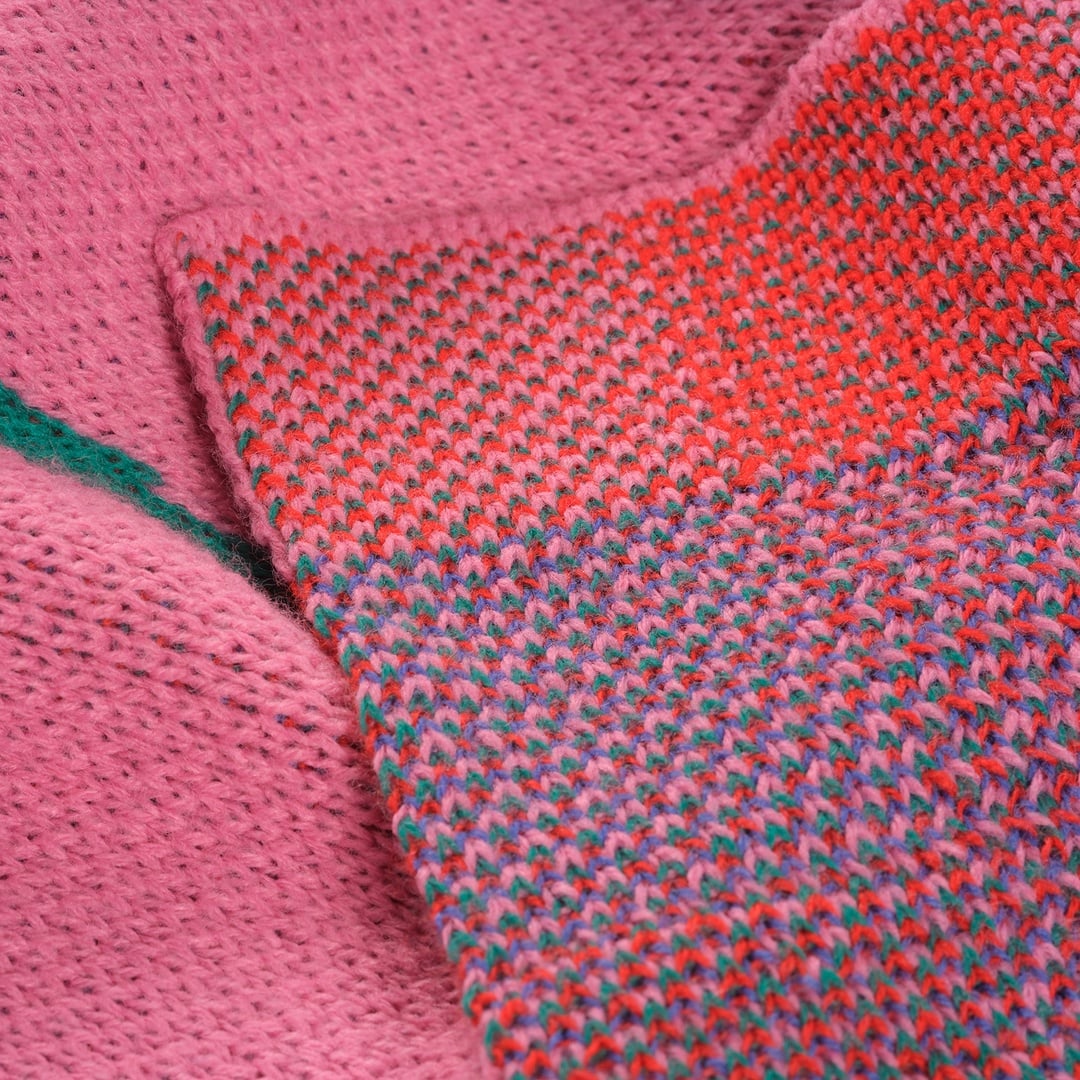 Moda Jakarlı Örme Akrilik Koltuk Şalı 130x170 Cm Renkli