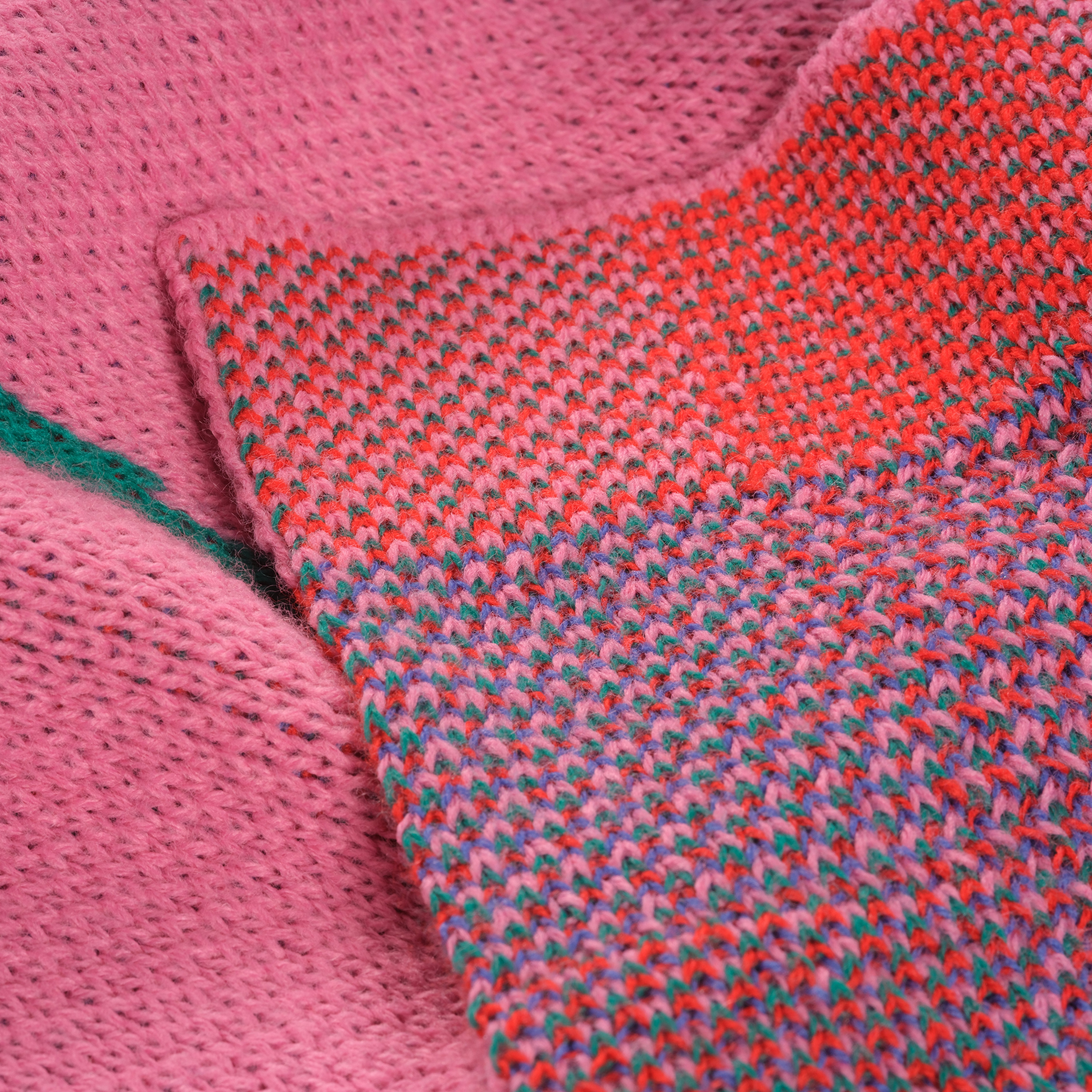 Moda Jakarlı Örme Akrilik Koltuk Şalı 130x170 Cm Renkli