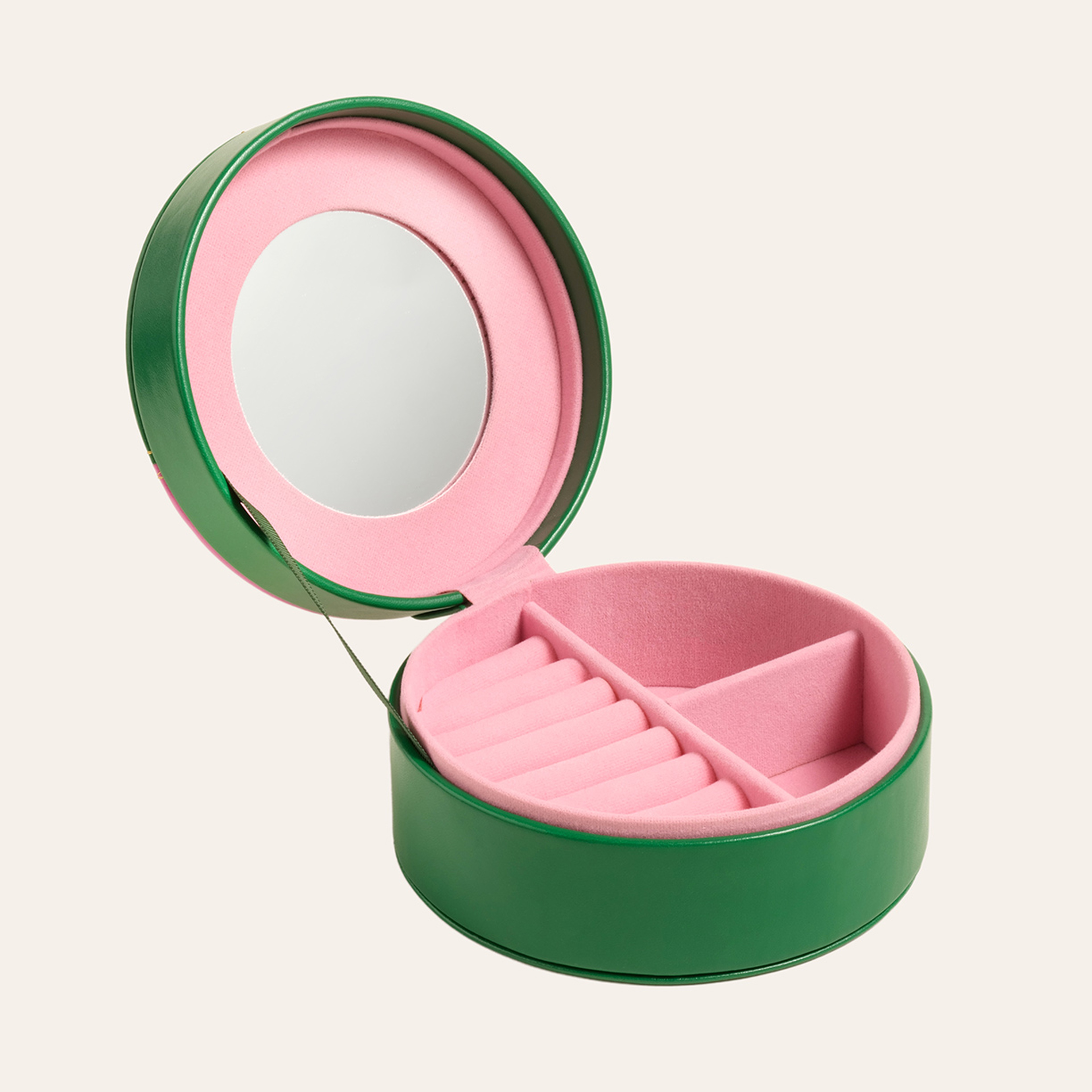 Meılın Pvc Takı Kutusu 13.2x13.2x6.2 Cm Koyu Yeşil