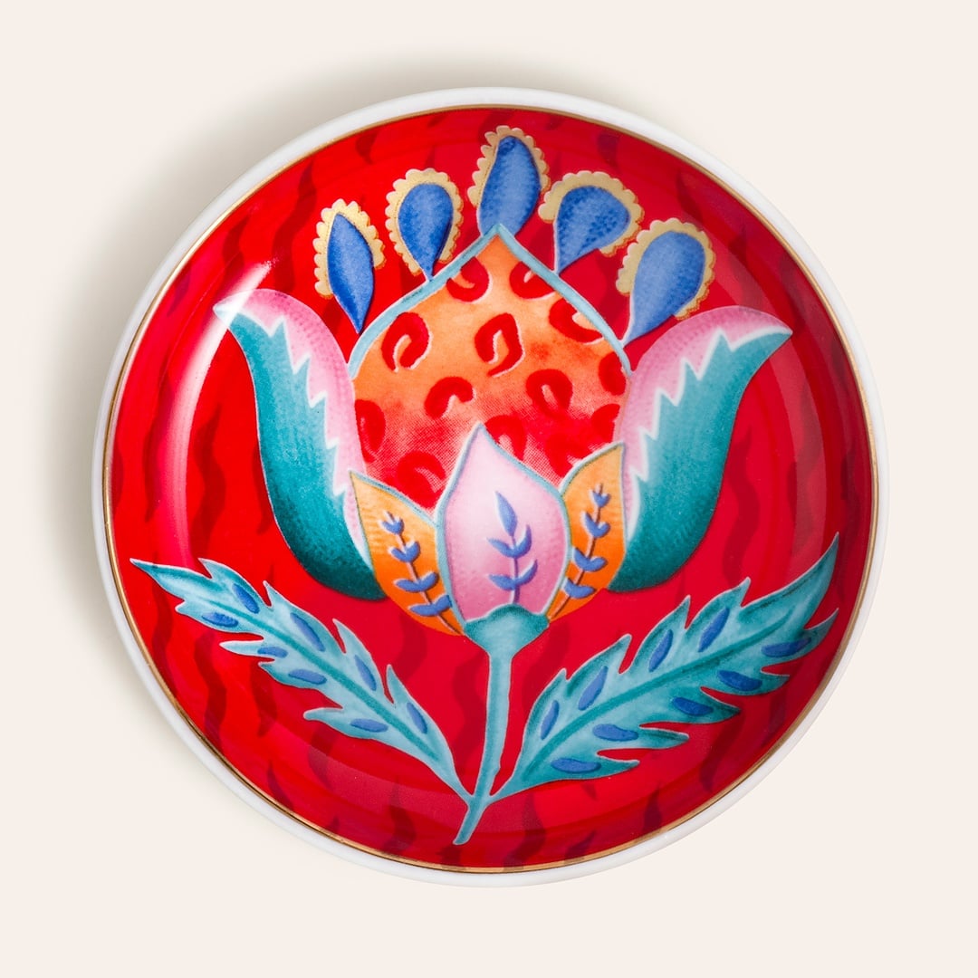 Luohu Porselen Tabak 10 Cm Renkli