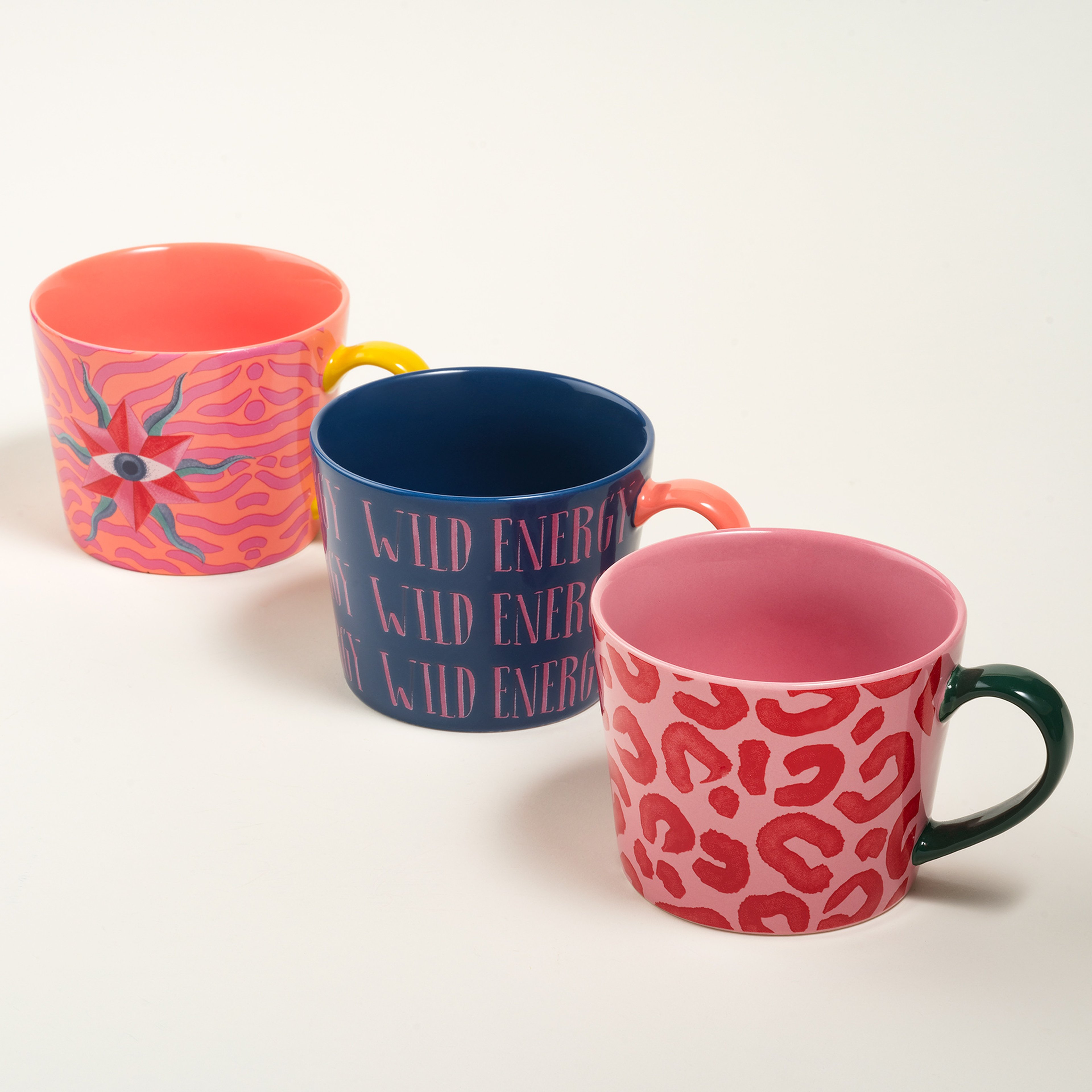 Luohu Porselen Kupa 360 Ml Renkli