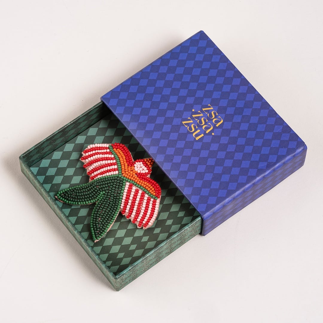 Dadrı Broş 7.5x4 Cm Renkli