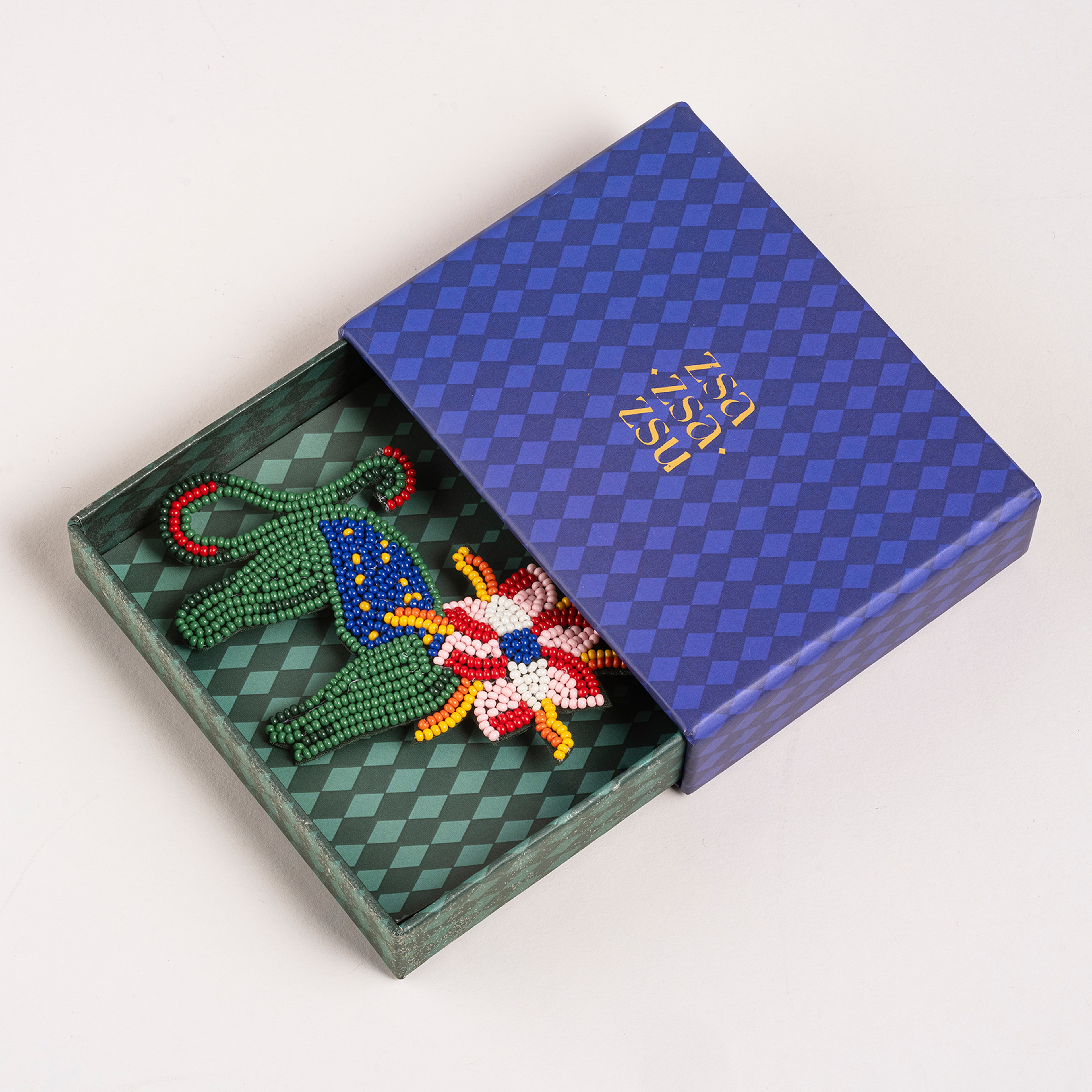 Dadrı Broş 8.5x7 Cm Yeşil