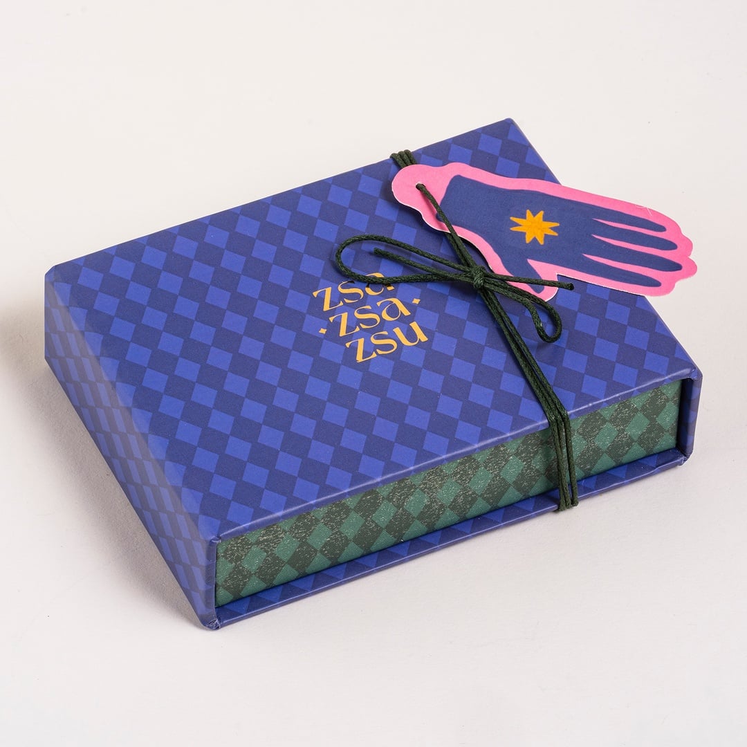 Dadrı Broş 4x8 Cm Mavi