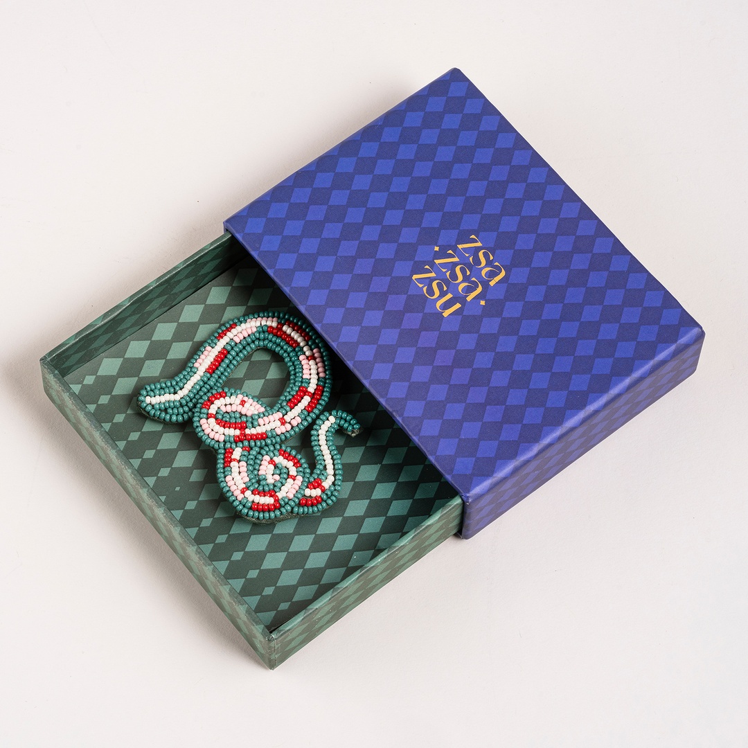 Dadrı Broş 7x6 Cm Yeşil