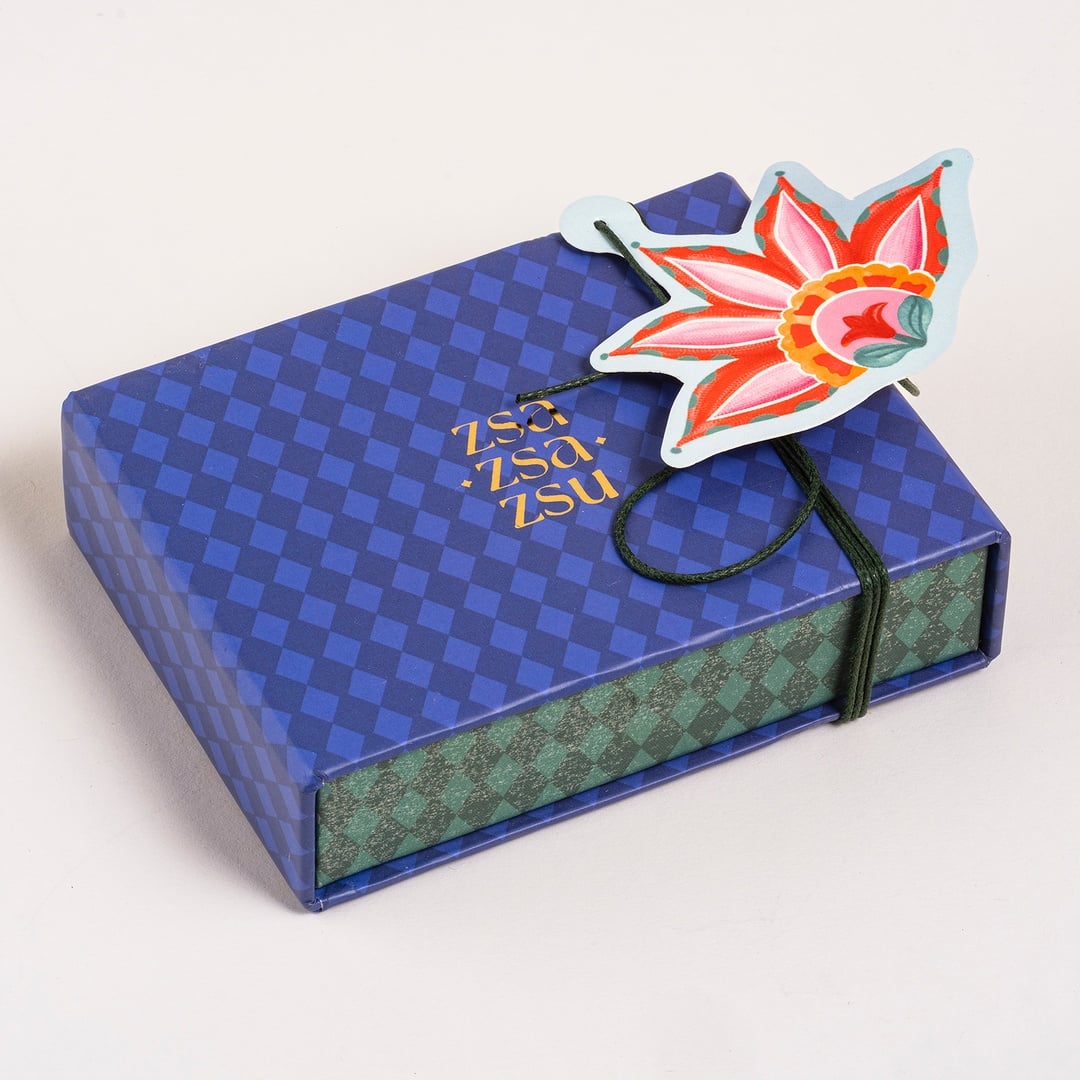 Dadrı Broş - Turuncu - Pembe