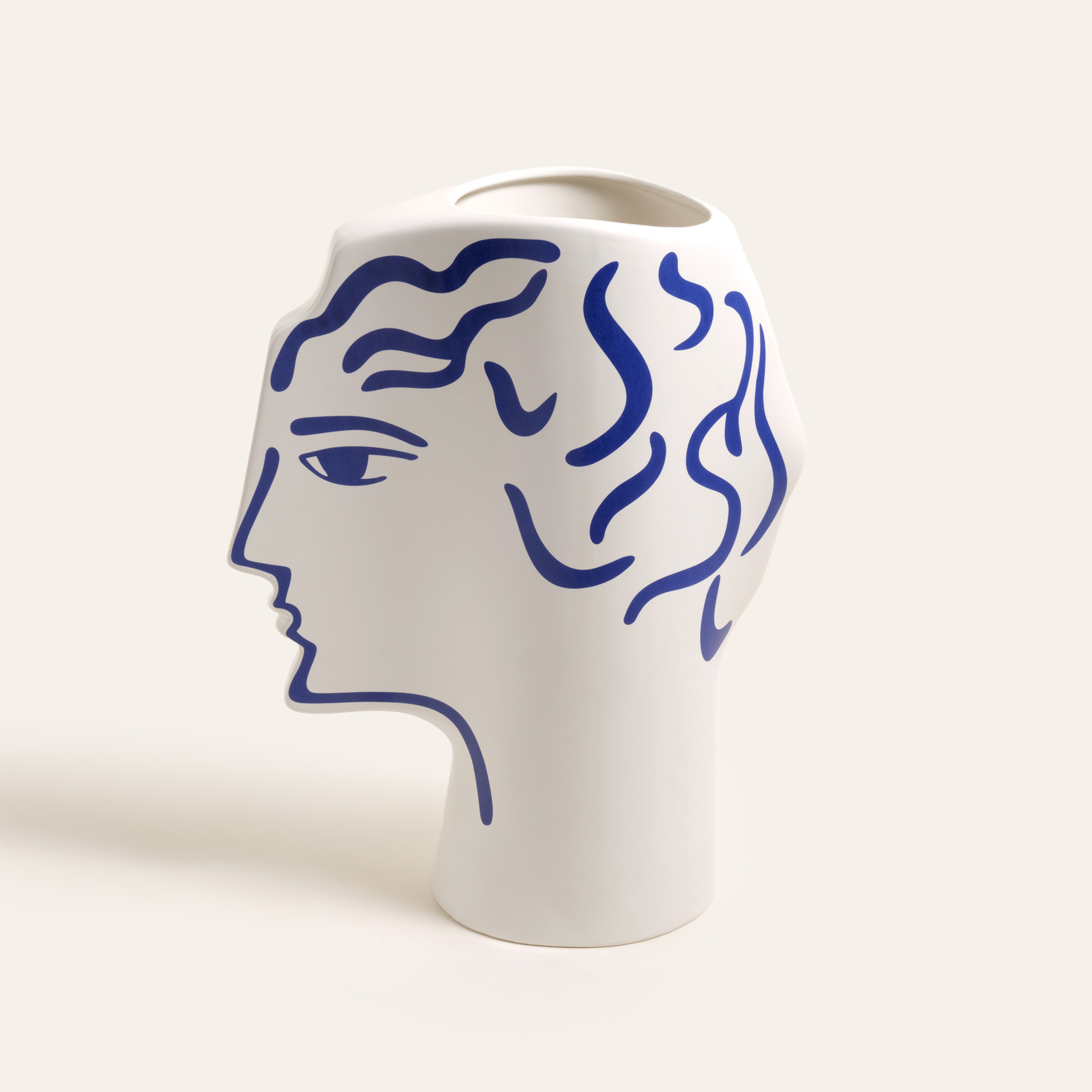 Longhu Seramik Vazo 22x13x28 Cm Mavi