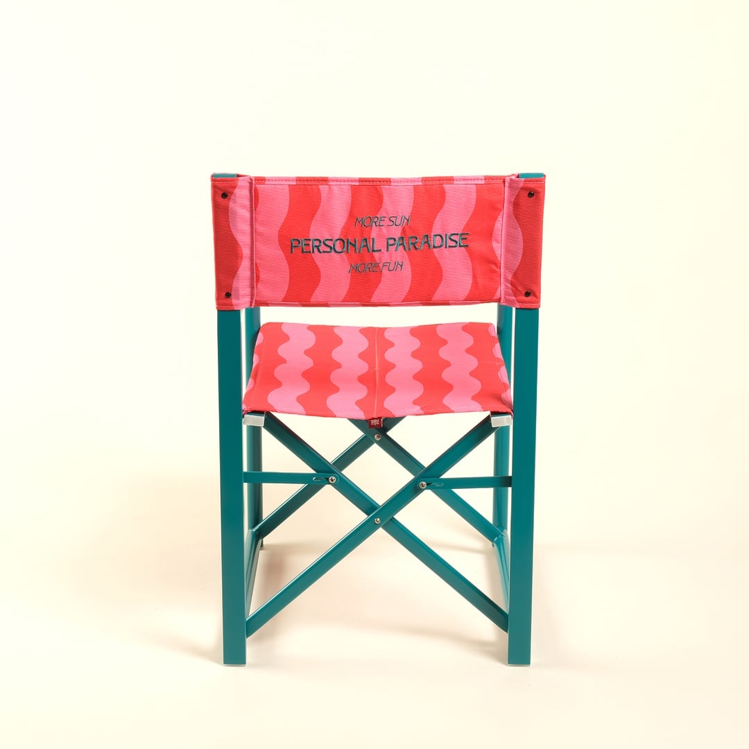 Como Alumınyum / Outdoor Fabrıc Polyester Sandalye 45x42x108 Cm Fuşya