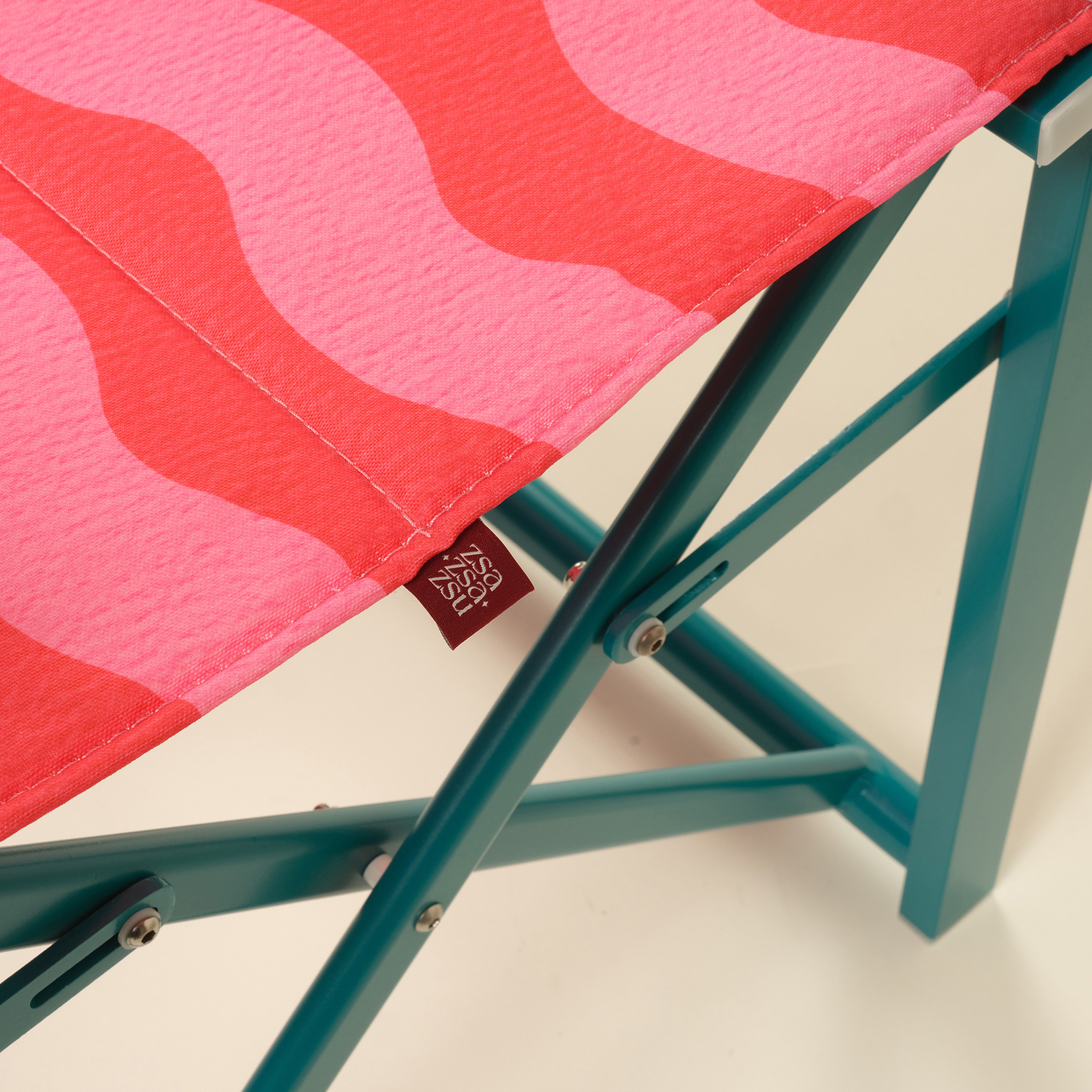 Como Alumınyum / Outdoor Fabrıc Polyester Sandalye 45x42x108 Cm Fuşya