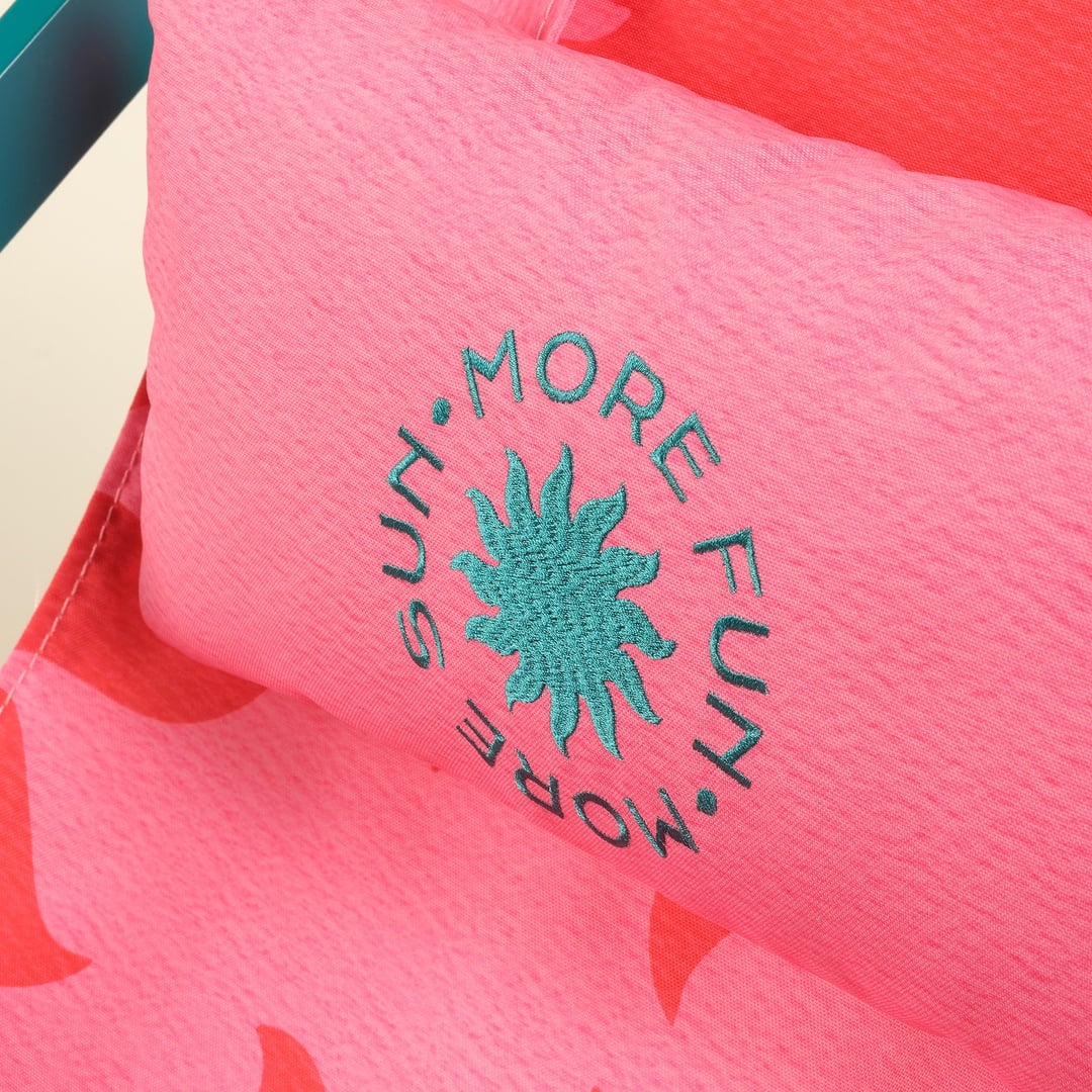 Como Alumınyum / Outdoor Fabrıc Polyester Şezlong 65x137x100 Cm Fuşya