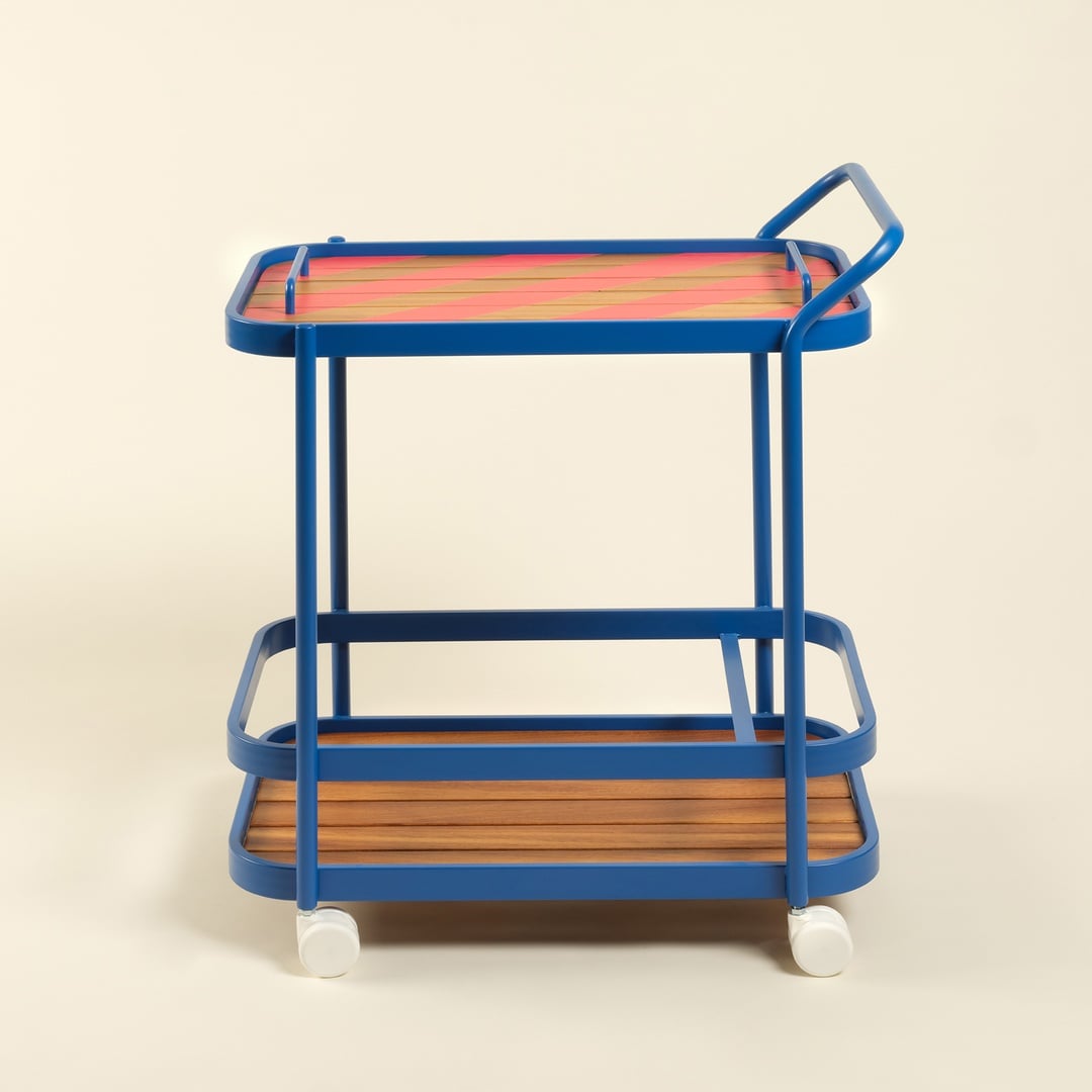 Como Alumınyum Servis Arabası 46x75x90 Cm Lacivert