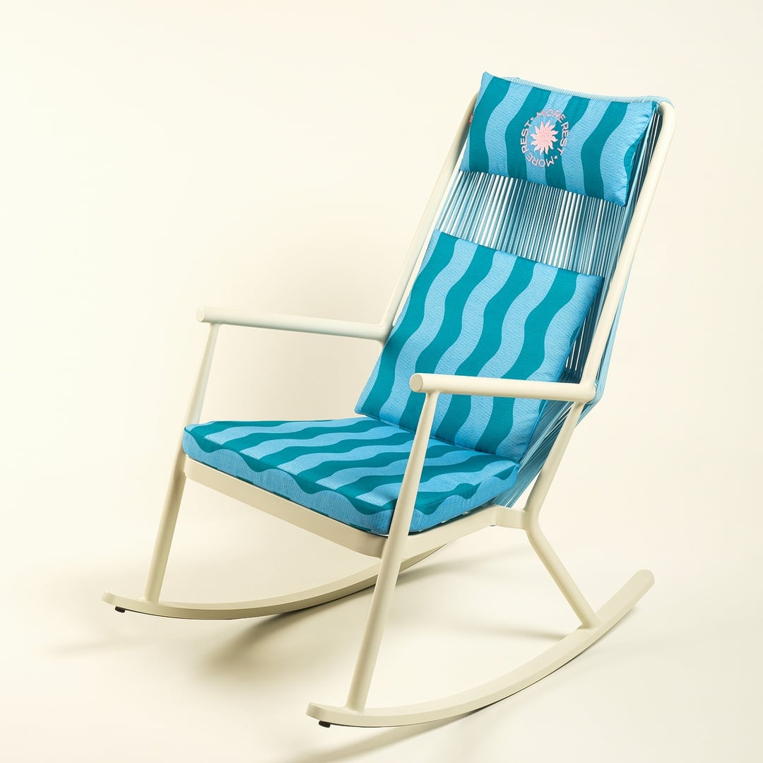 Como Alumınyum / Outdoor Fabrıc Polyester Sandalye 63x112x94 Cm Yeşil