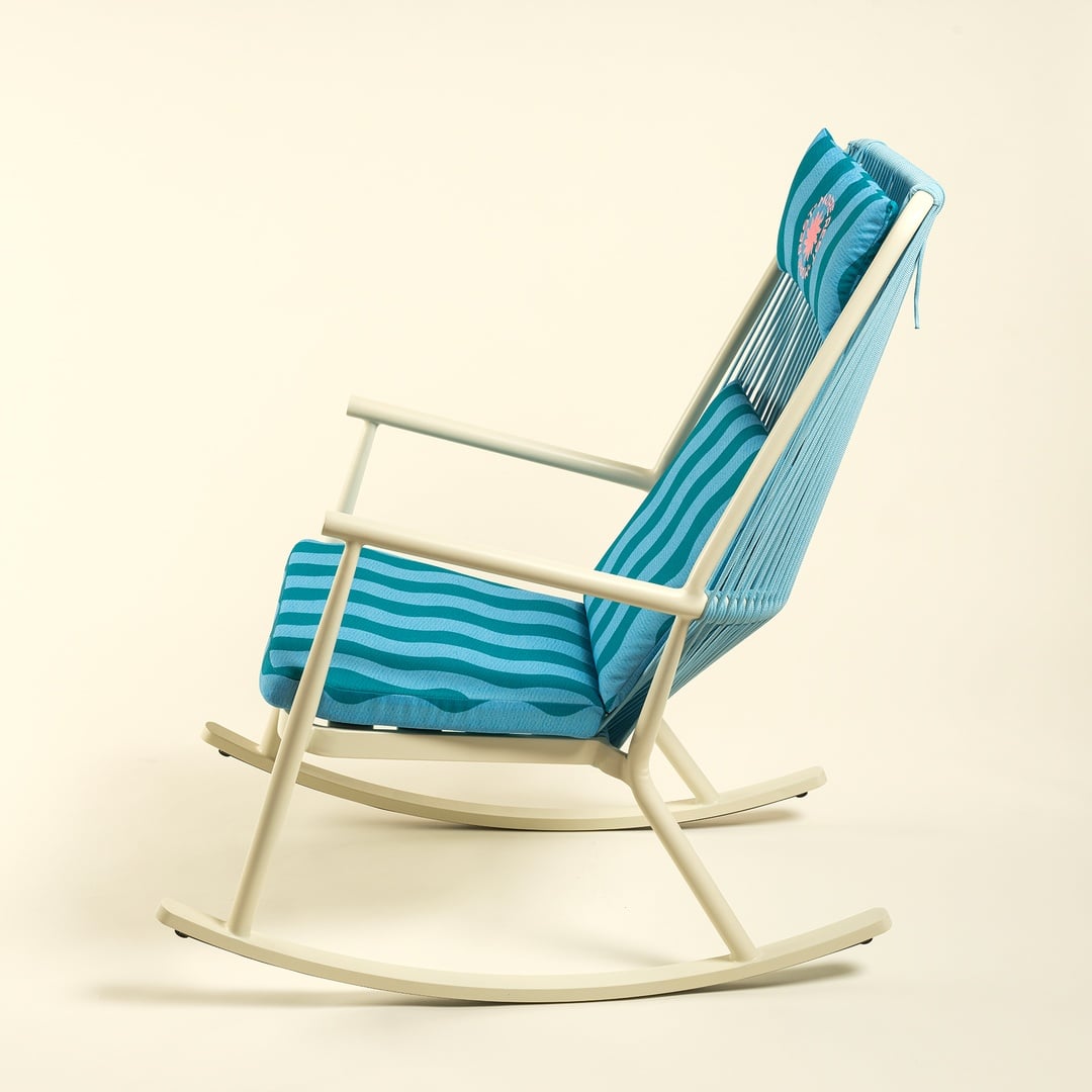 Como Alumınyum / Outdoor Fabrıc Polyester Sandalye 63x112x94 Cm Yeşil