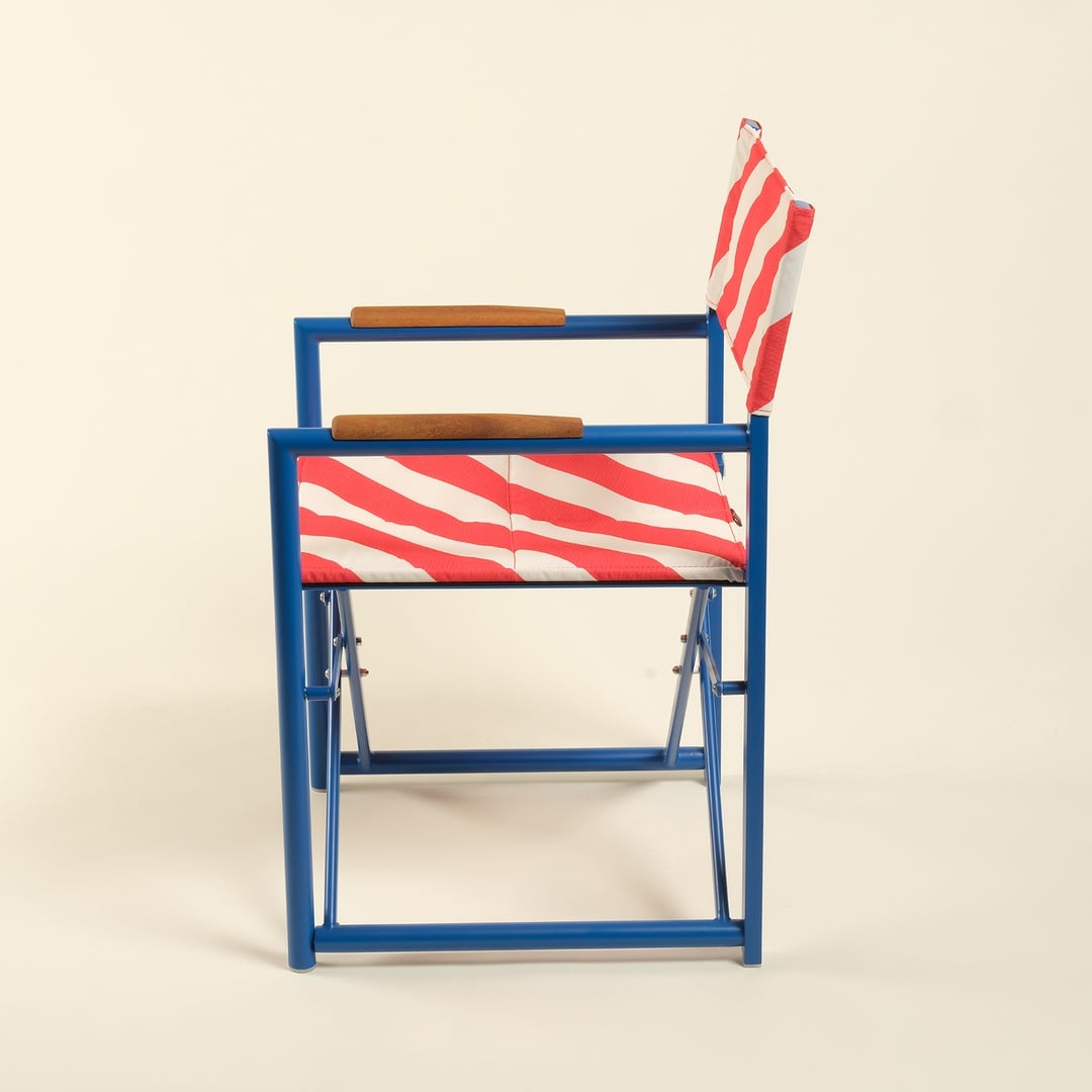 Como Alumınyum / Outdoor Fabrıc Polyester Sandalye 45x42x108 Cm Kırmızı