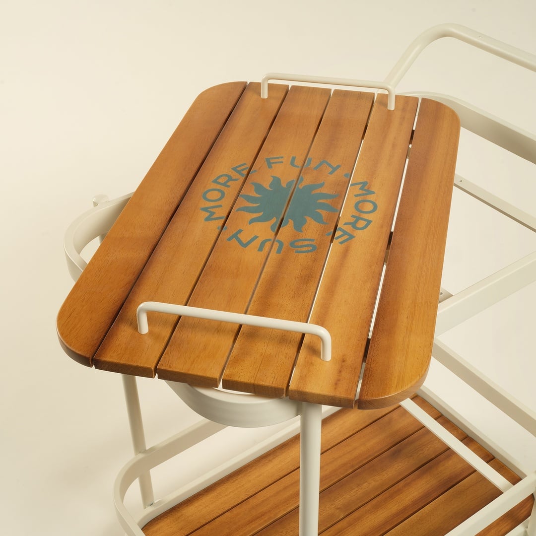 Como Alumınyum Servis Arabası 46x75x90 Cm Ekru