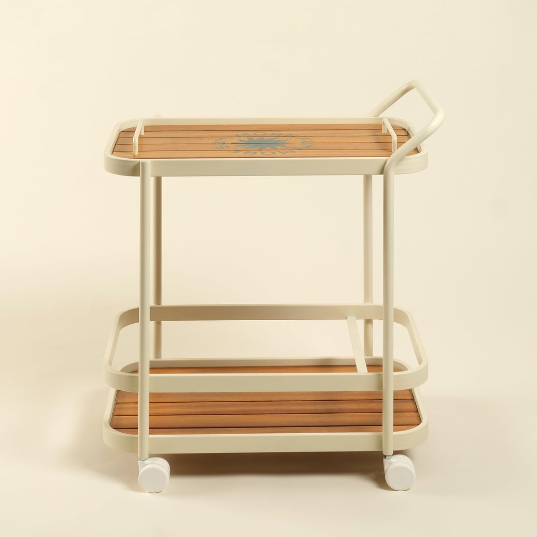 Como Alumınyum Servis Arabası 46x75x90 Cm Ekru