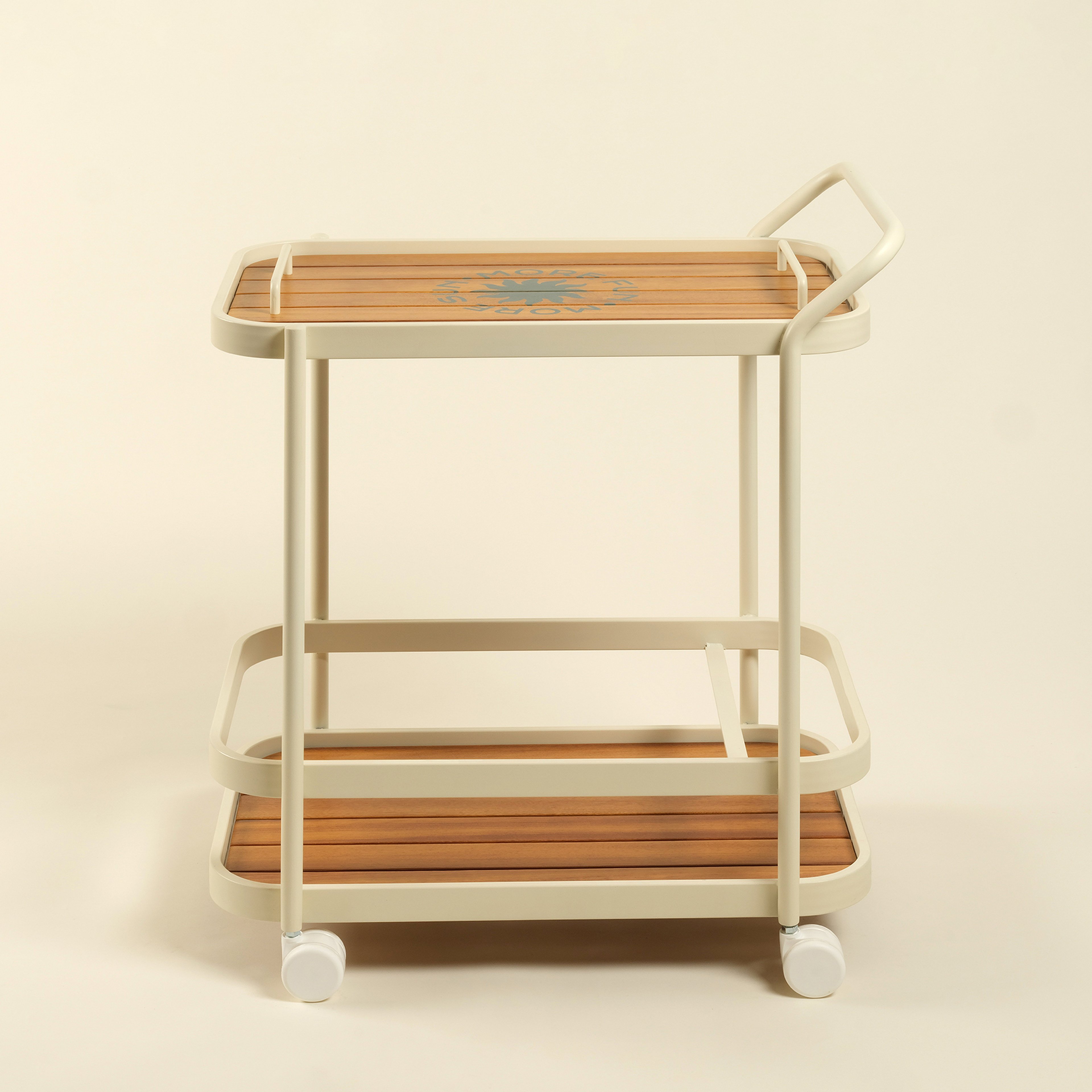 Como Alumınyum Servis Arabası 46x75x90 Cm Ekru